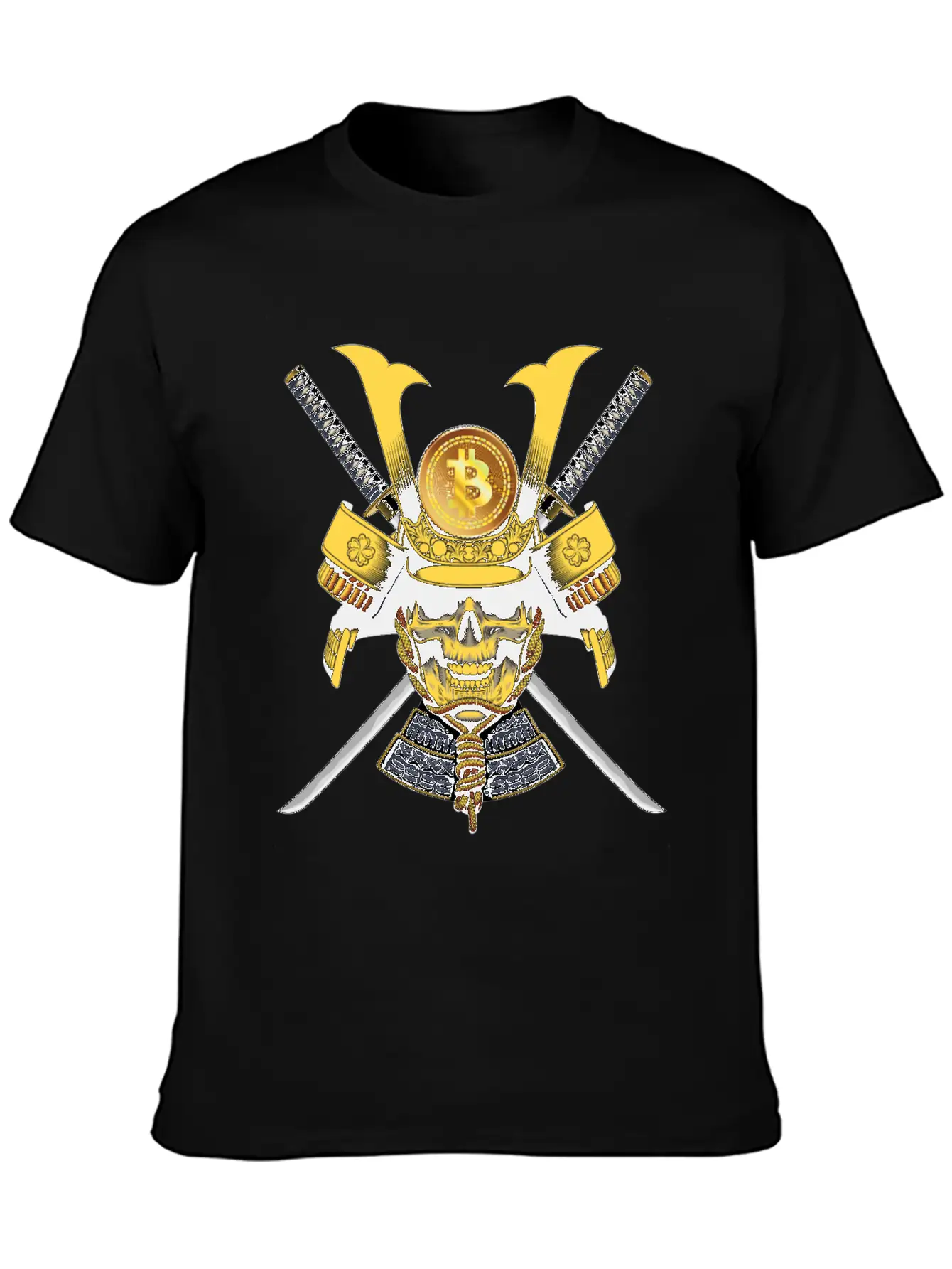 Bitcoin Samurai T-shirt Essential Cotton Tee For Daily Outfits – Unisex Style