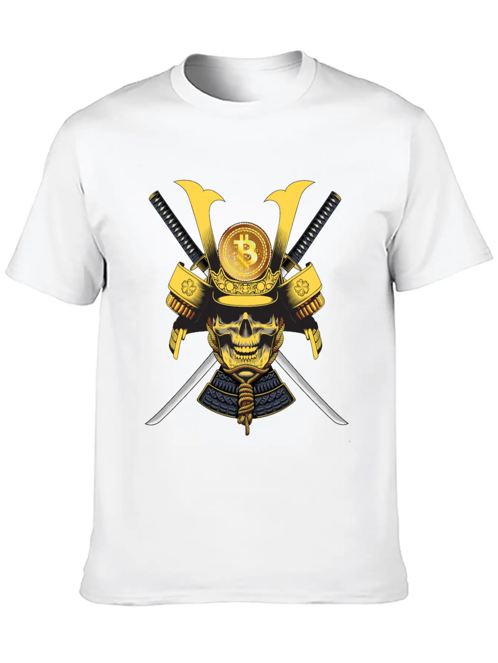 Bitcoin Samurai T-shirt Essential Cotton Tee For Daily Outfits – Unisex Style