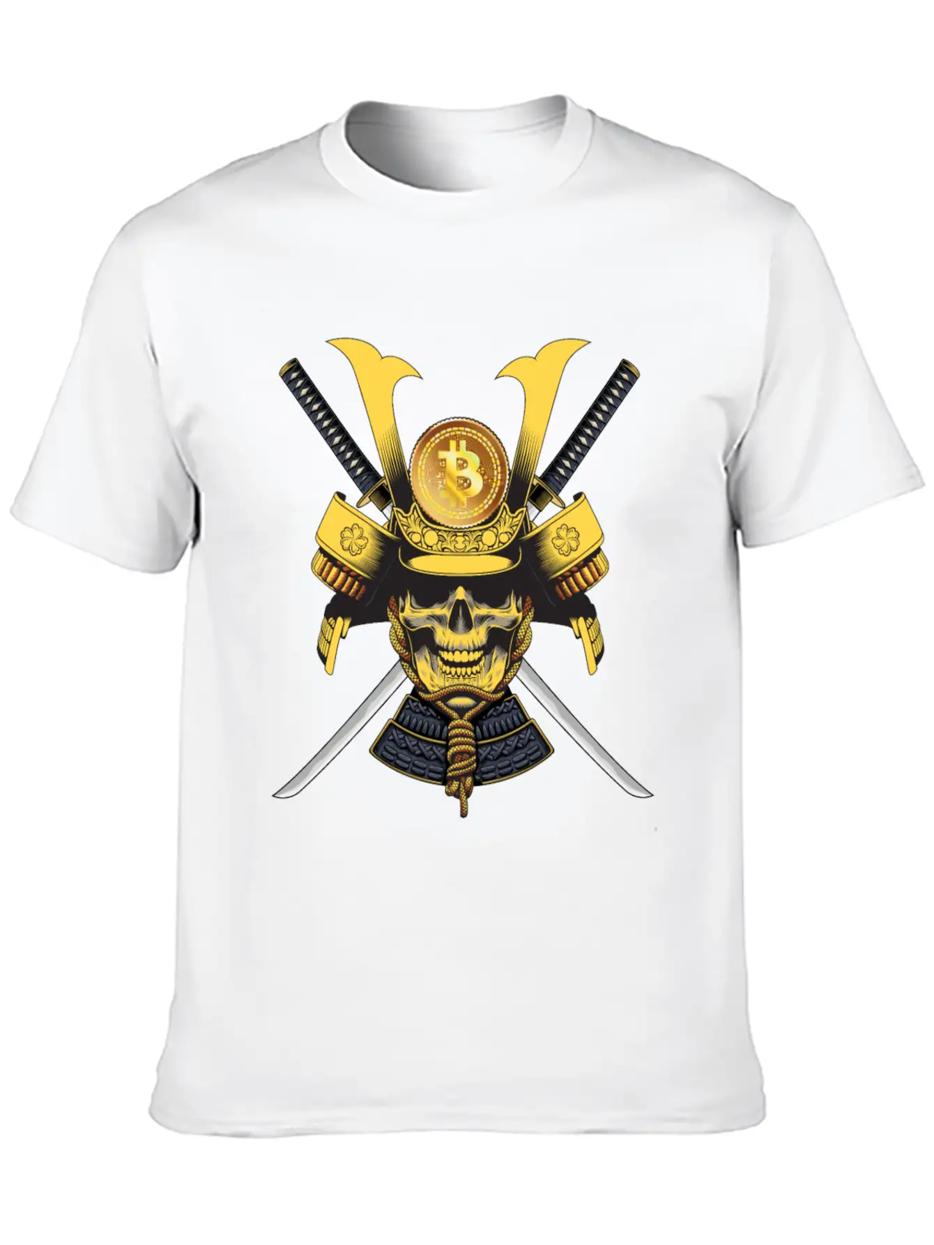Bitcoin Samurai T-shirt Essential Cotton Tee For Daily Outfits – Unisex Style