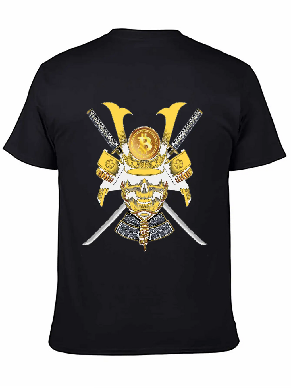 Bitcoin Samurai T-shirt Essential Cotton Tee For Daily Outfits – Unisex Style