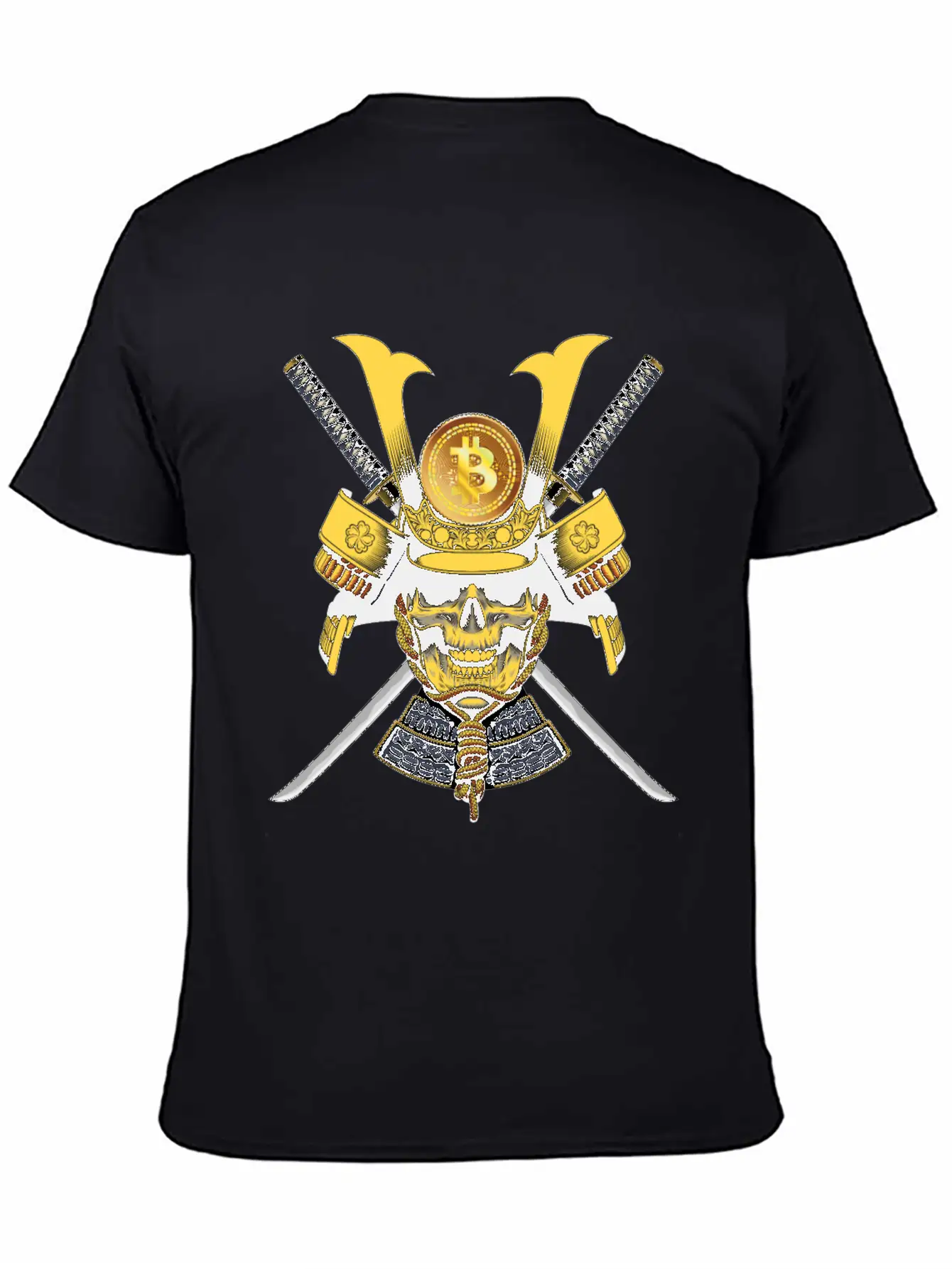 Bitcoin Samurai T-shirt Essential Cotton Tee For Daily Outfits – Unisex Style
