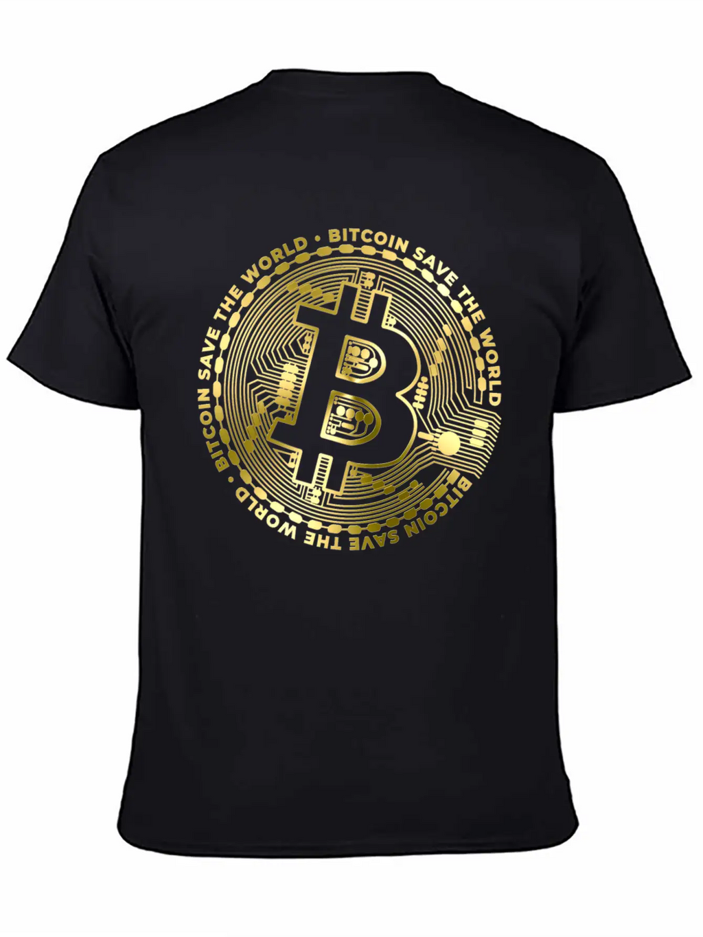 Bitcoin Save The World ´by ART8NS Unisex Casual T-Shirt – Clean Design For Daily Comfort