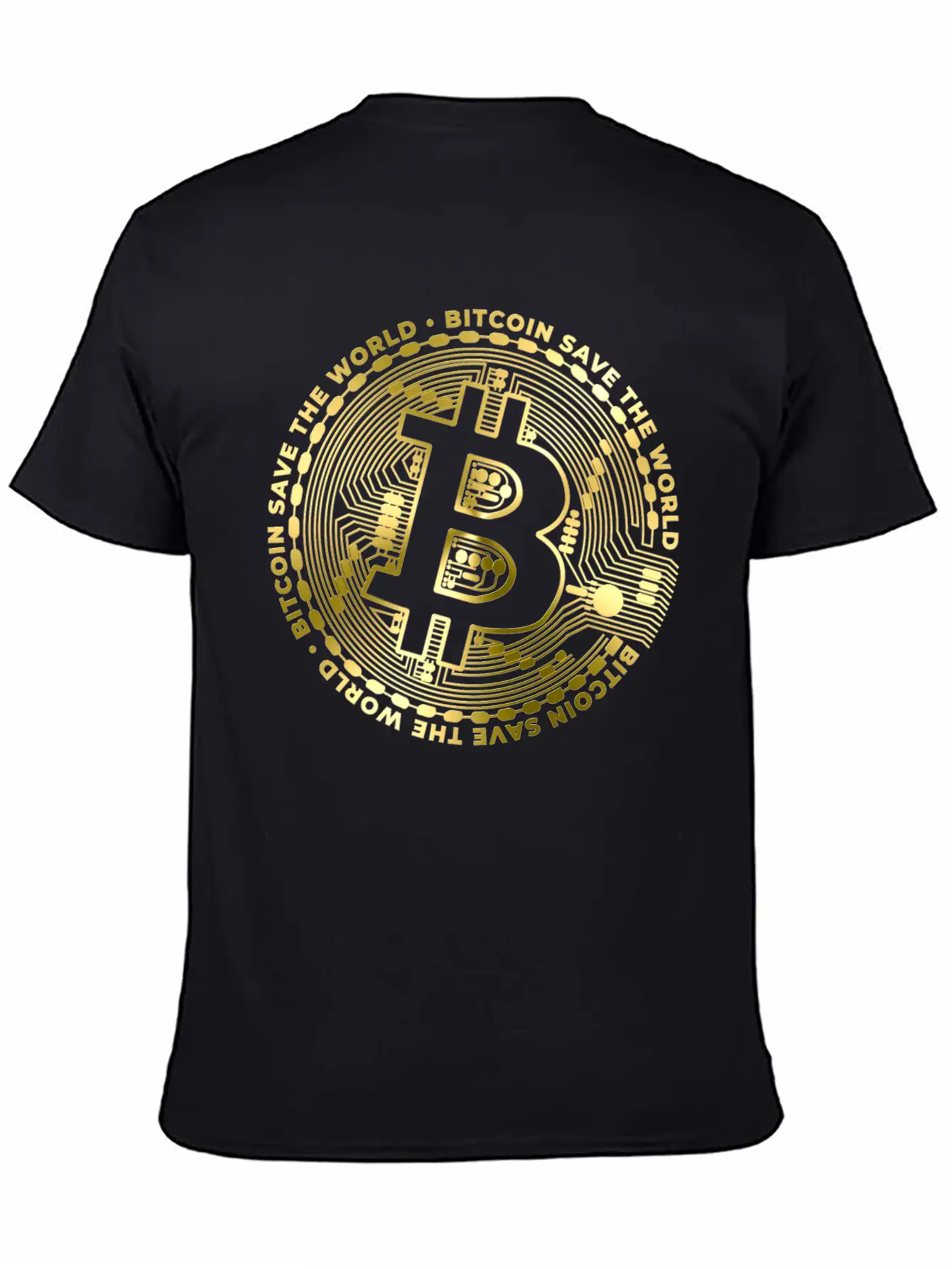 Bitcoin Save The World ´by ART8NS Unisex Casual T-Shirt – Clean Design For Daily Comfort