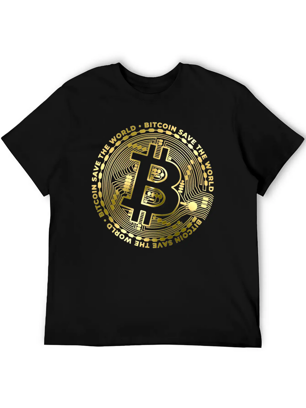 Bitcoin Save The World ´by ART8NS Unisex Casual T-Shirt – Clean Design For Daily Comfort