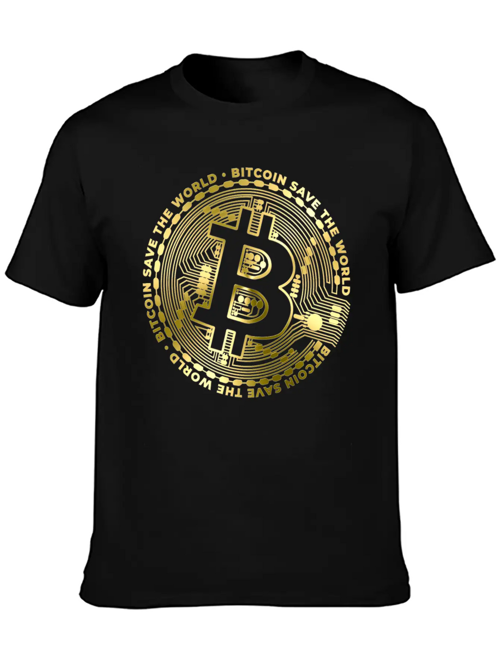 Bitcoin Save The World ´by ART8NS Unisex Casual T-Shirt – Clean Design For Daily Comfort