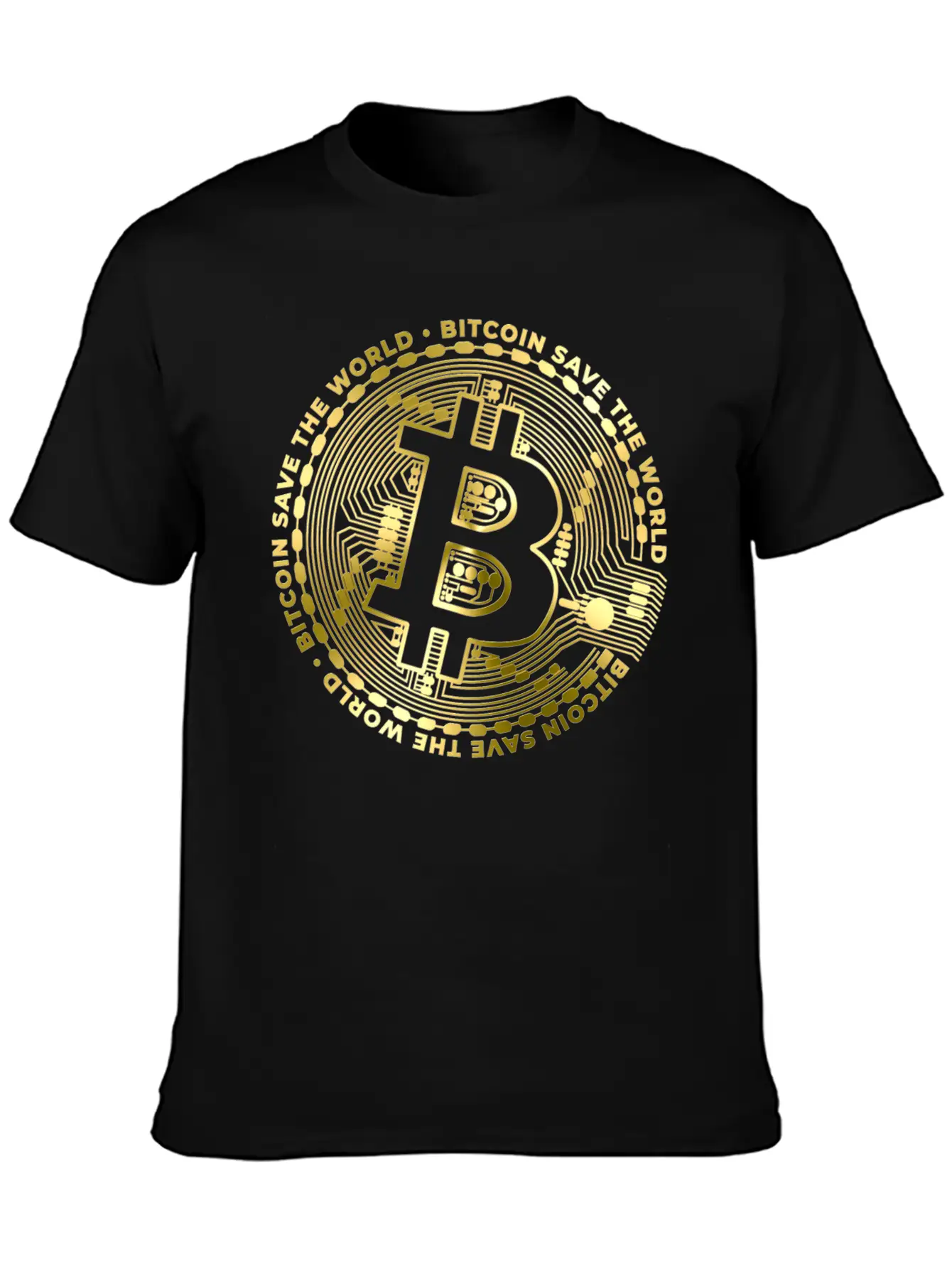 Bitcoin Save The World ´by ART8NS Unisex Casual T-Shirt – Clean Design For Daily Comfort
