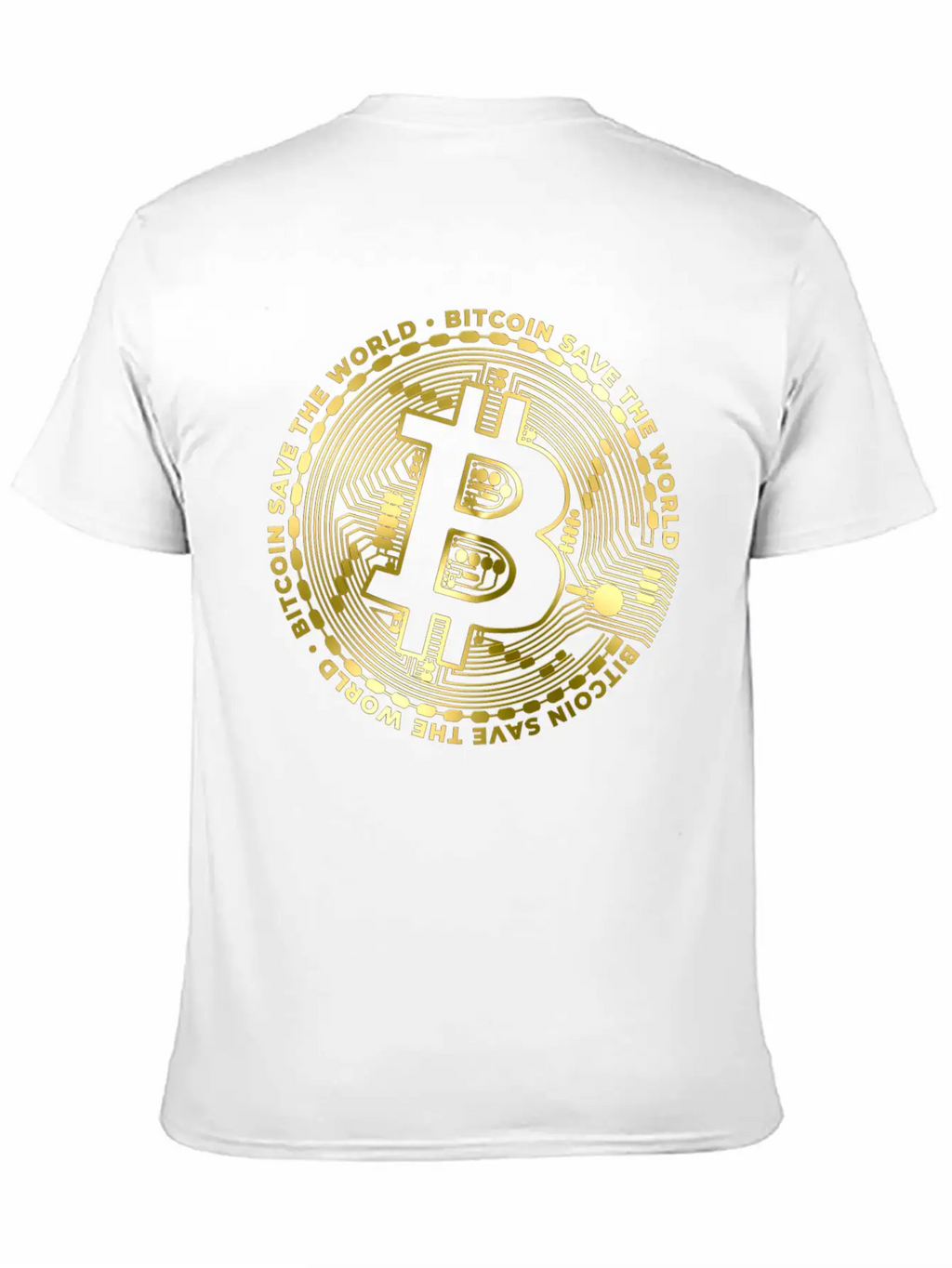 Bitcoin Save The World ´by ART8NS Unisex Casual T-Shirt – Clean Design For Daily Comfort