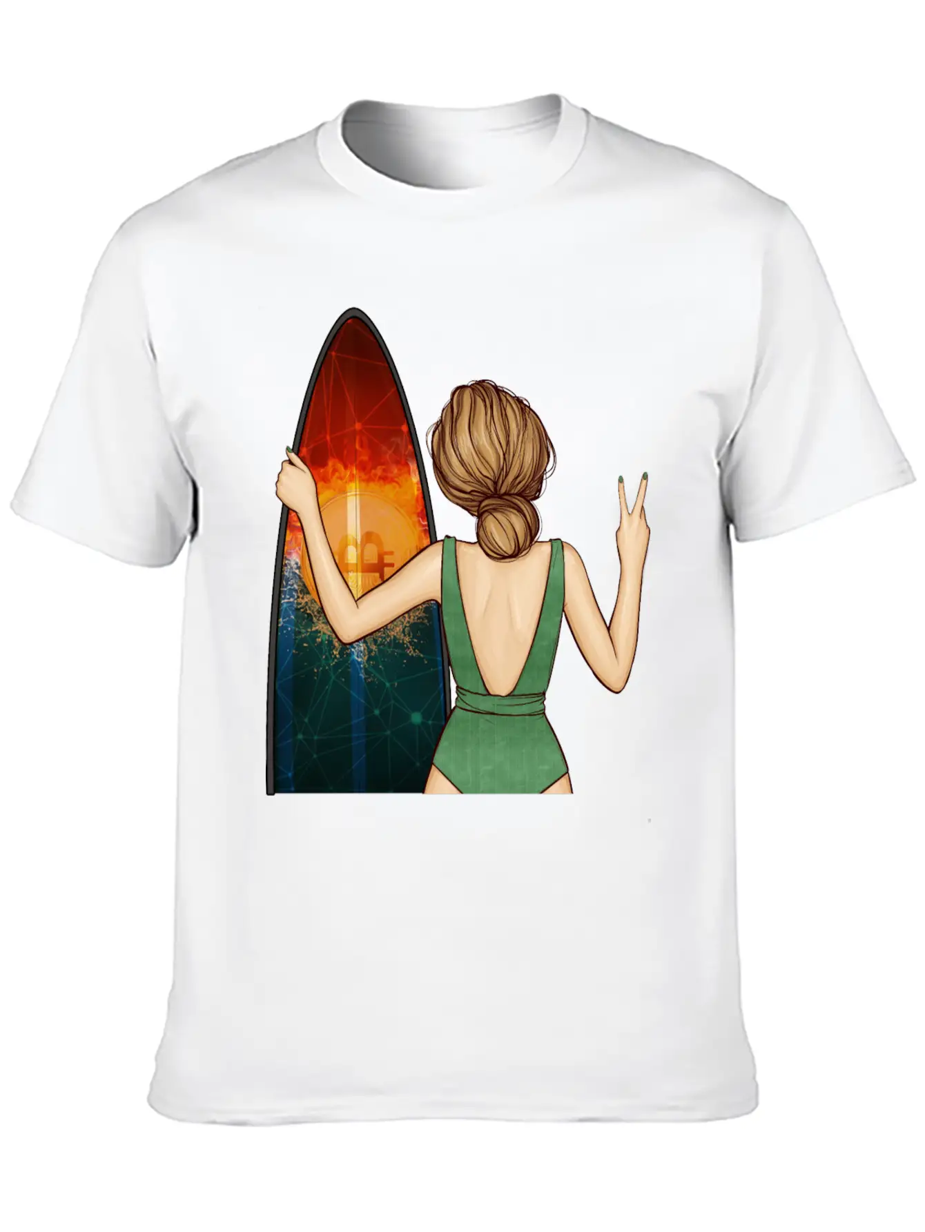 Bitcoin Summer Unisex Short Sleeve Soft Cotton T-Shirt – Casual Everyday Wear