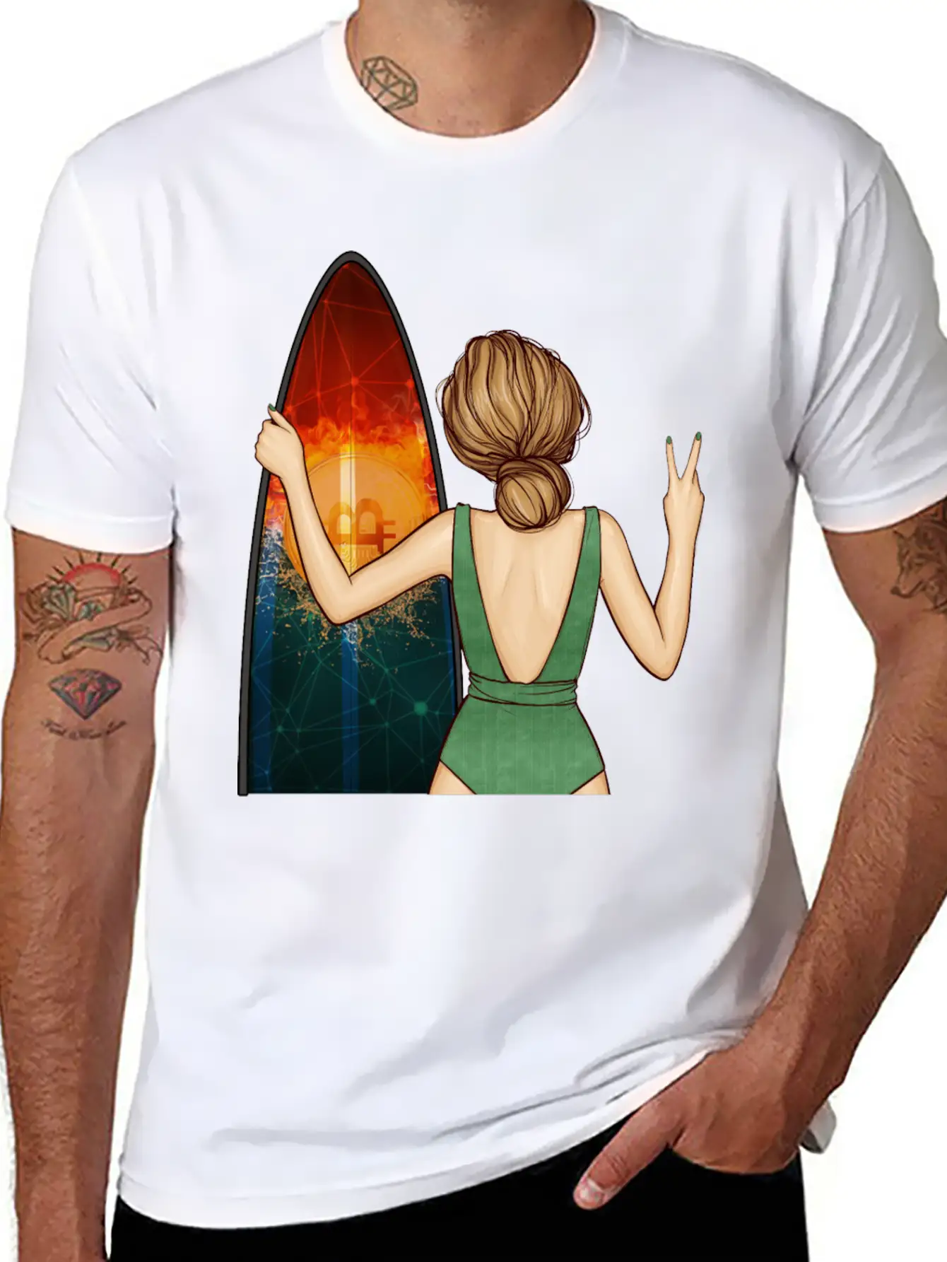 Bitcoin Summer Unisex Short Sleeve Soft Cotton T-Shirt – Casual Everyday Wear