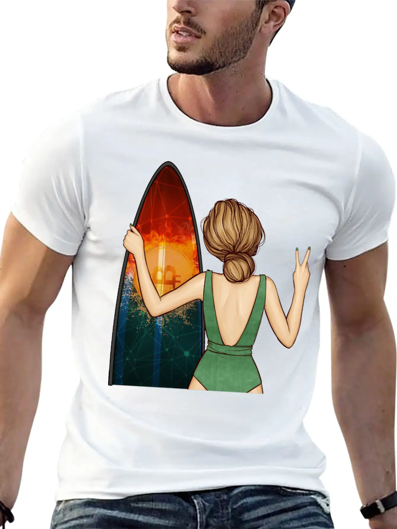 Bitcoin Summer Unisex Short Sleeve Soft Cotton T-Shirt – Casual Everyday Wear