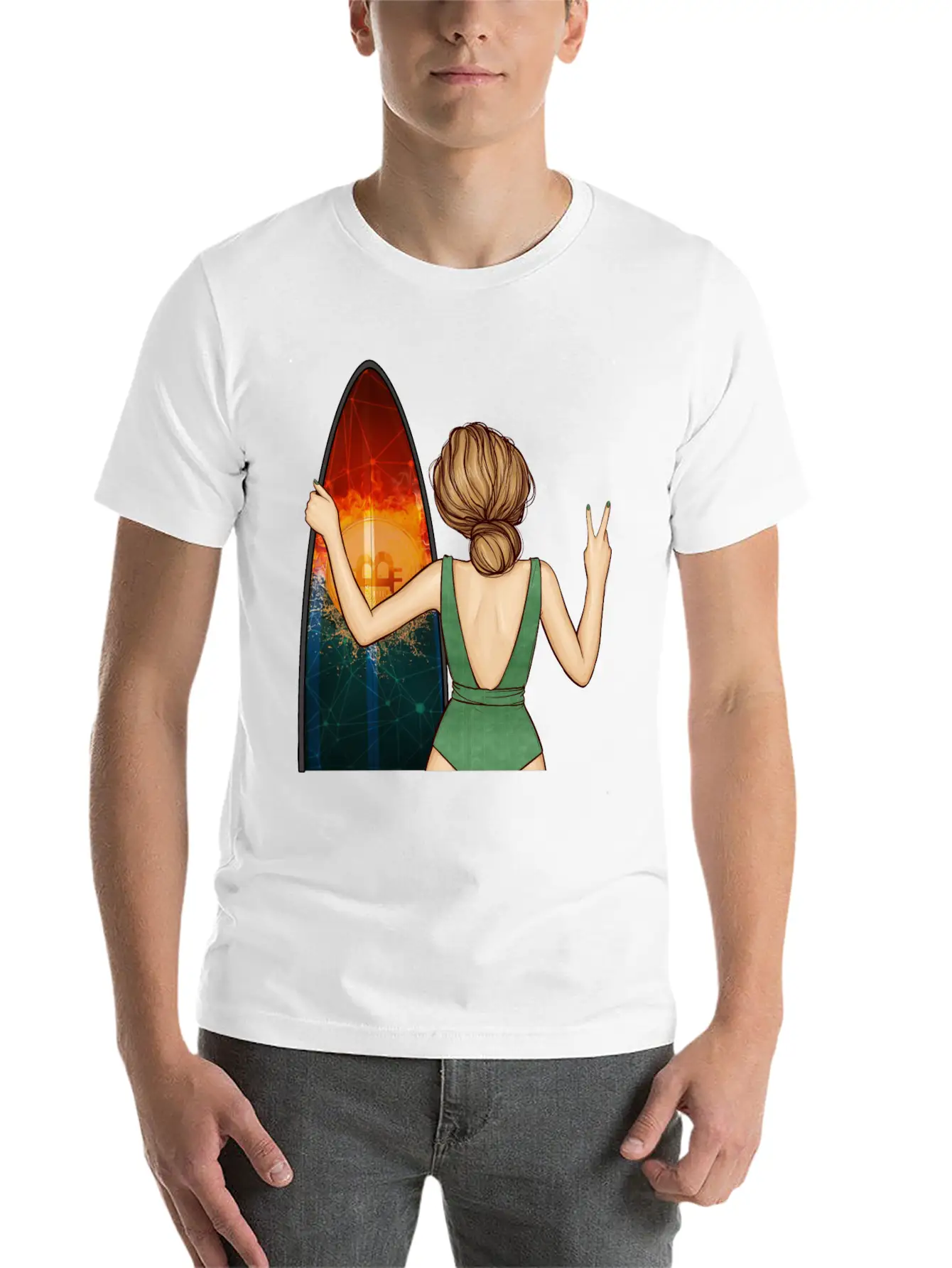 Bitcoin Summer Unisex Short Sleeve Soft Cotton T-Shirt – Casual Everyday Wear