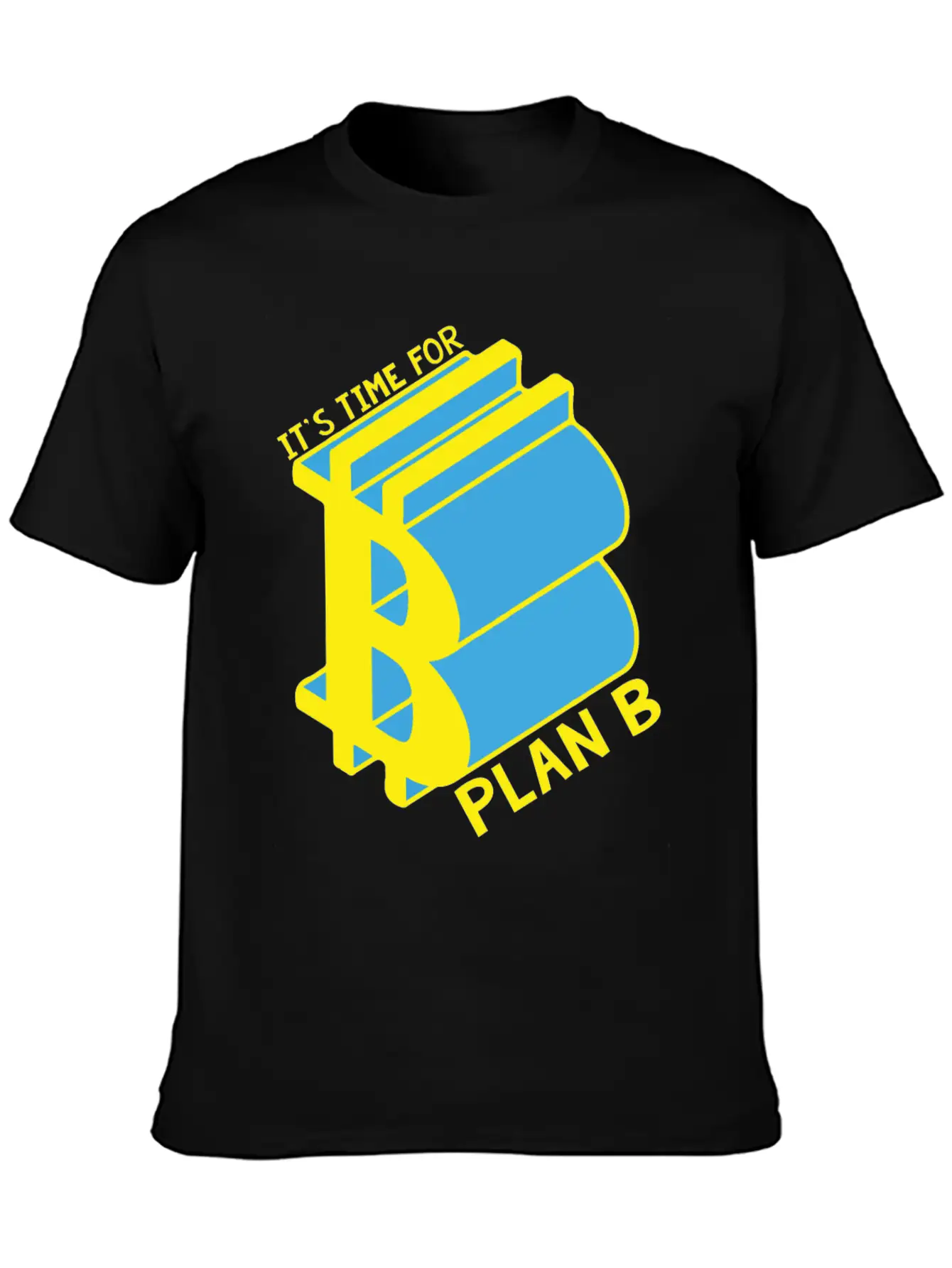 Bitcoin, Time For Plan B, Money Casual Graphic T-Shirt – Simple And Comfortable Daily Wear
