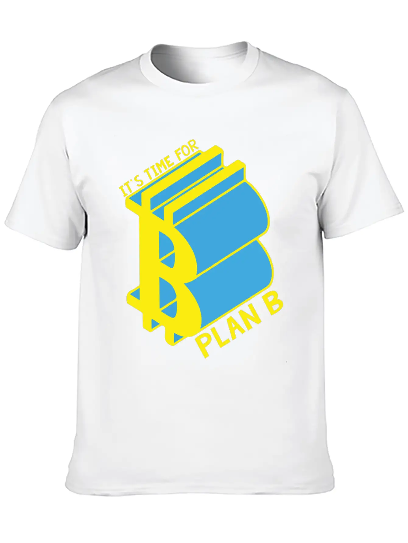 Bitcoin, Time For Plan B, Money Casual Graphic T-Shirt – Simple And Comfortable Daily Wear