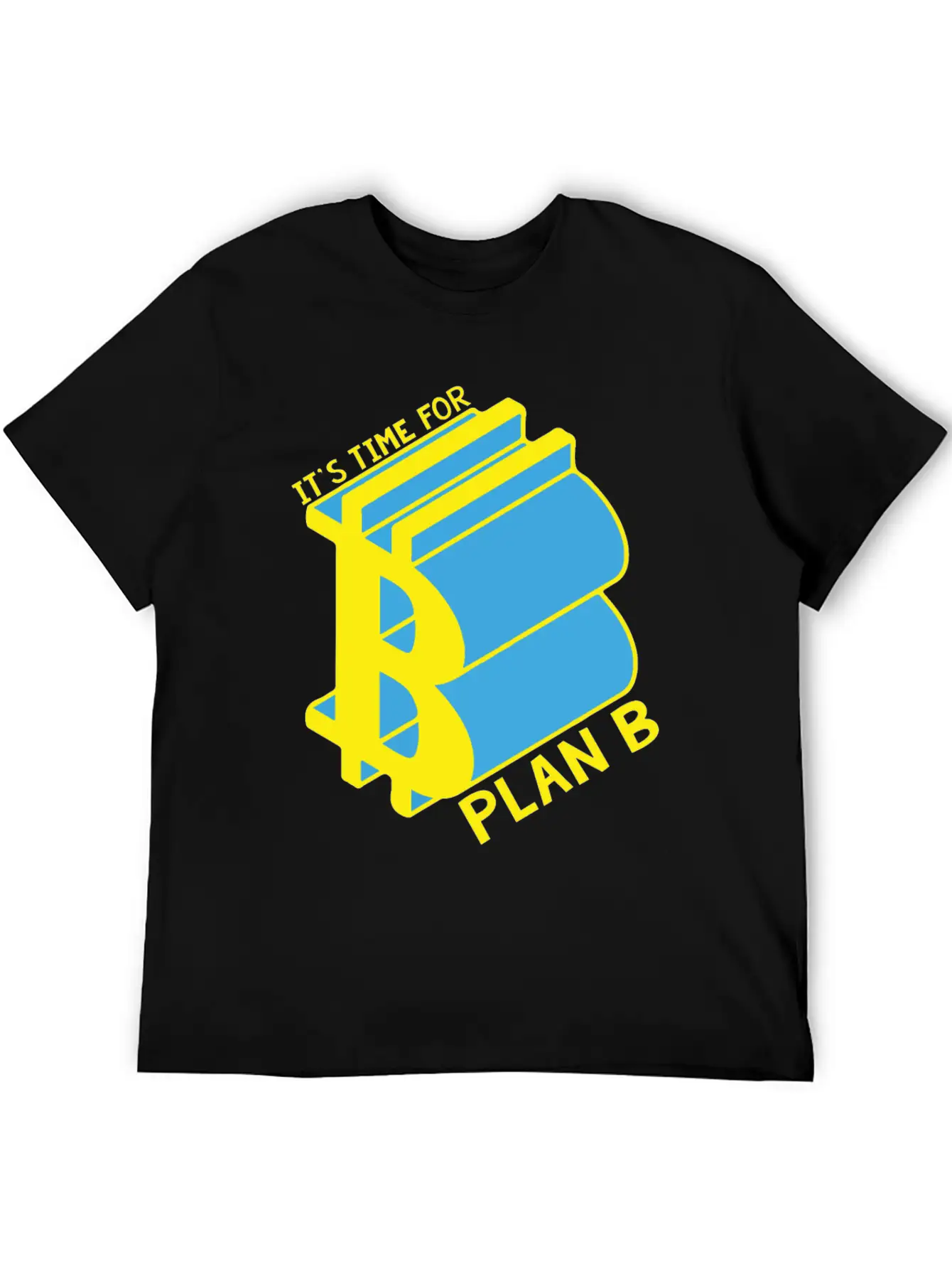 Bitcoin, Time For Plan B, Money Casual Graphic T-Shirt – Simple And Comfortable Daily Wear