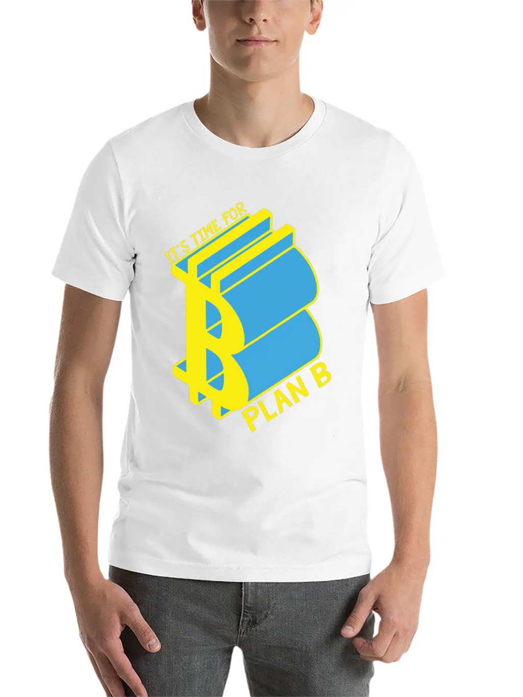 Bitcoin, Time For Plan B, Money Casual Graphic T-Shirt – Simple And Comfortable Daily Wear