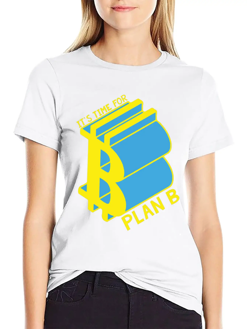 Bitcoin, Time For Plan B, Money Casual Graphic T-Shirt – Simple And Comfortable Daily Wear