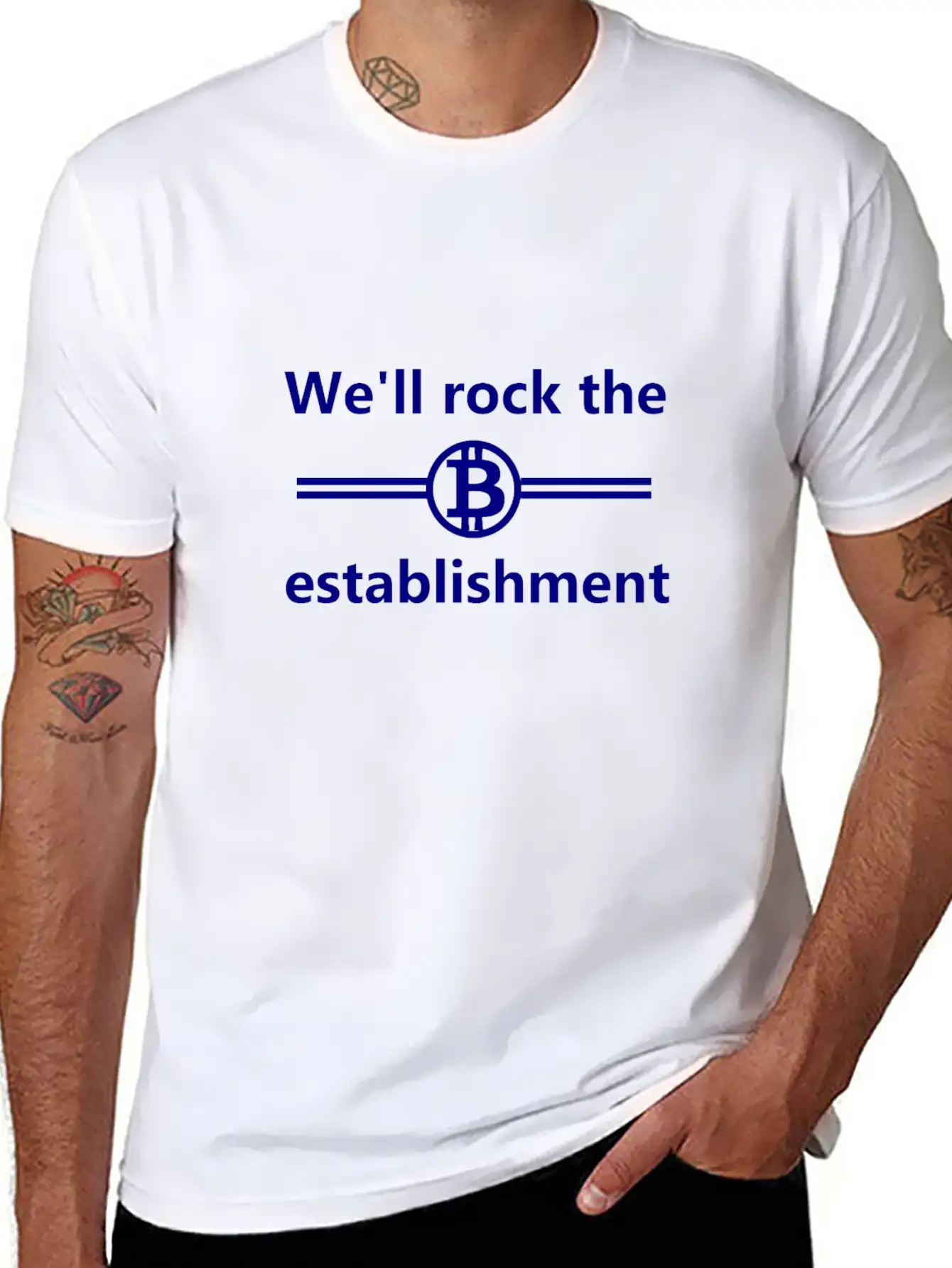Bitcoin Unisex Short Sleeve Soft Cotton T-Shirt – Casual Everyday Wear