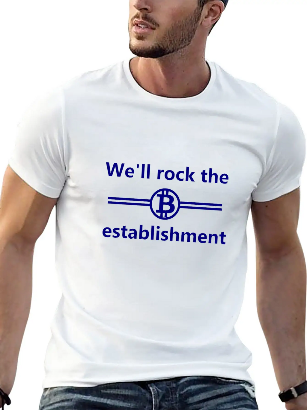 Bitcoin Unisex Short Sleeve Soft Cotton T-Shirt – Casual Everyday Wear