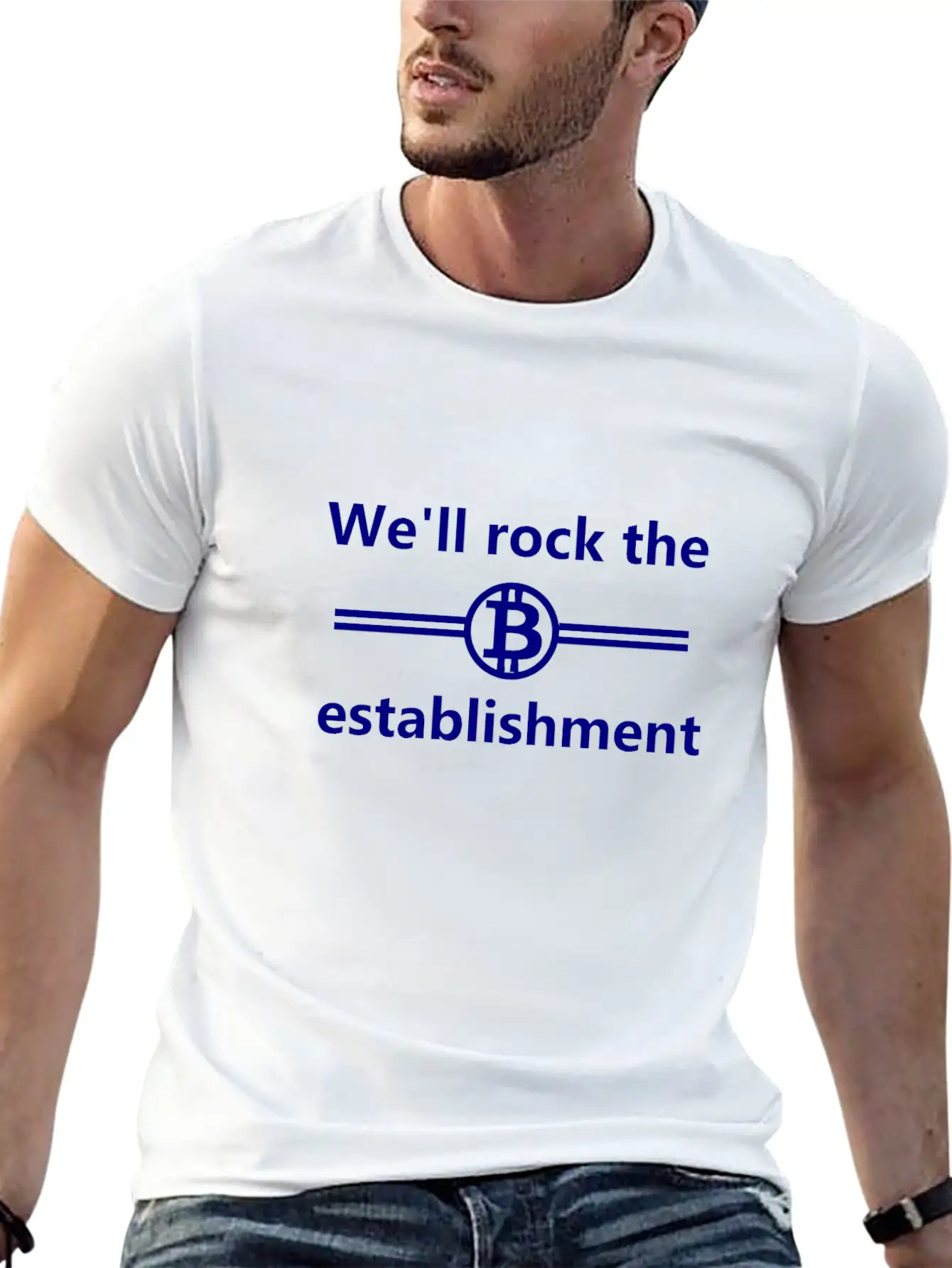 Bitcoin Unisex Short Sleeve Soft Cotton T-Shirt – Casual Everyday Wear