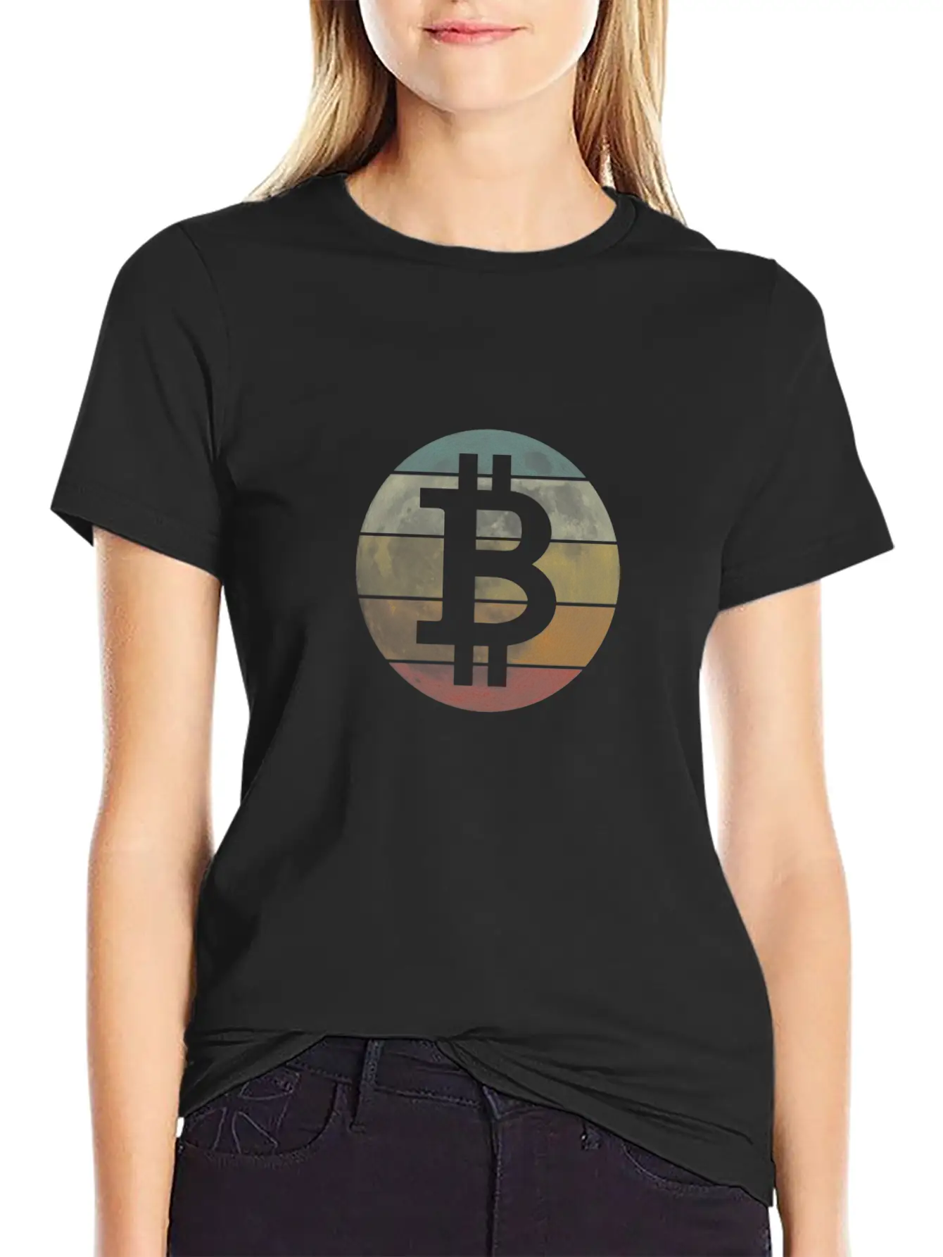 Bitcoin Vintage To The Moon Unisex Casual T-Shirt – Clean Design For Daily Comfort