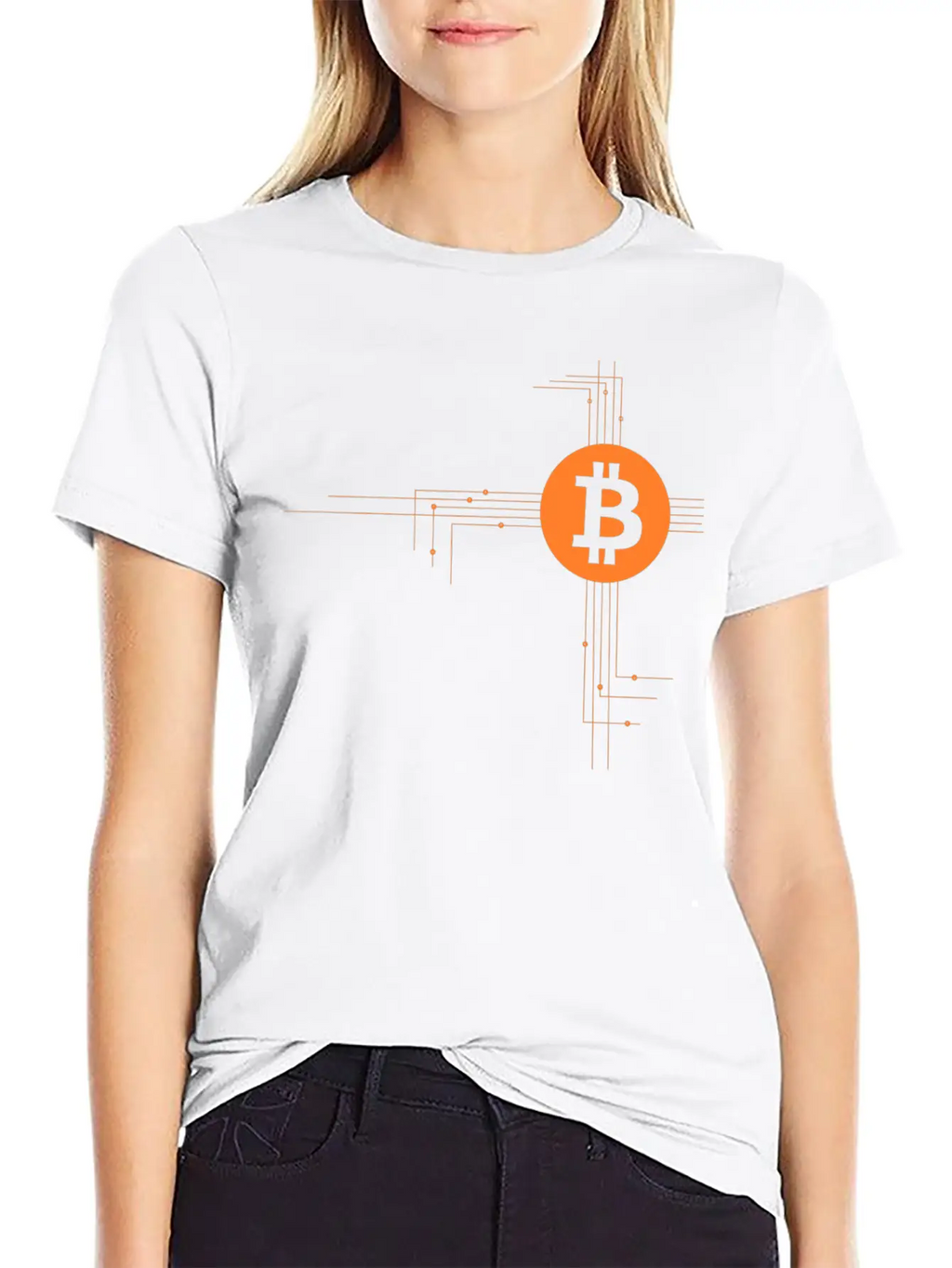 Bitcoin Wires Unisex Casual T-Shirt – Clean Design For Daily Comfort