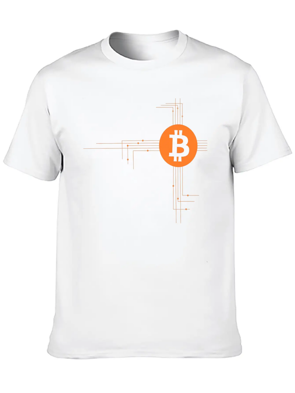 Bitcoin Wires Unisex Casual T-Shirt – Clean Design For Daily Comfort