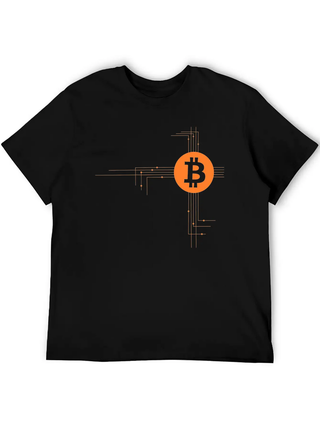 Bitcoin Wires Unisex Casual T-Shirt – Clean Design For Daily Comfort