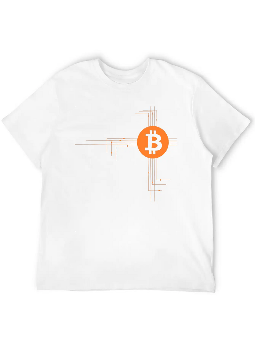 Bitcoin Wires Unisex Casual T-Shirt – Clean Design For Daily Comfort