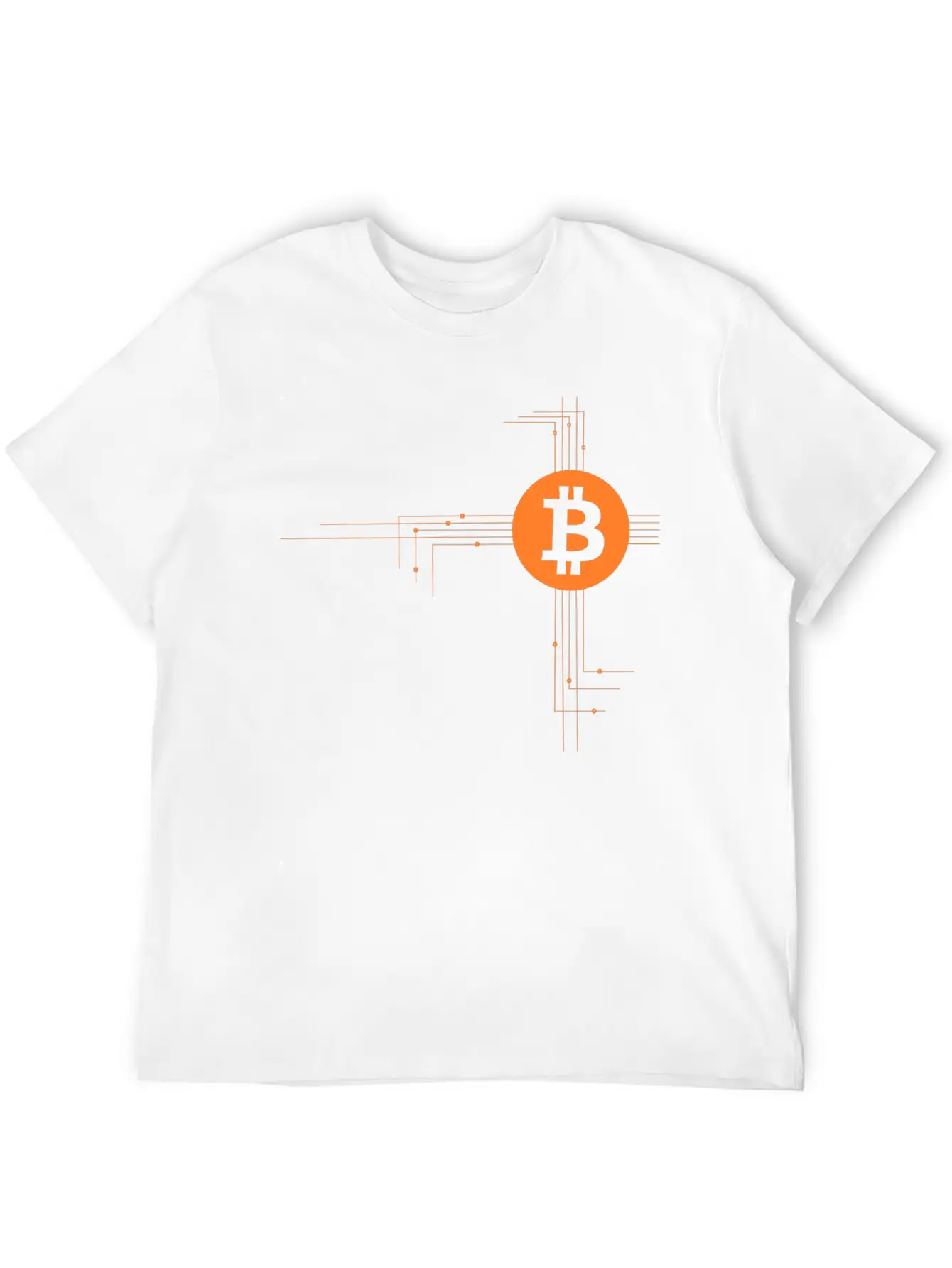 Bitcoin Wires Unisex Casual T-Shirt – Clean Design For Daily Comfort