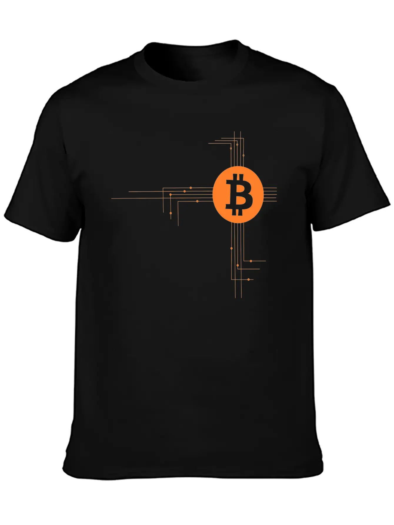 Bitcoin Wires Unisex Casual T-Shirt – Clean Design For Daily Comfort