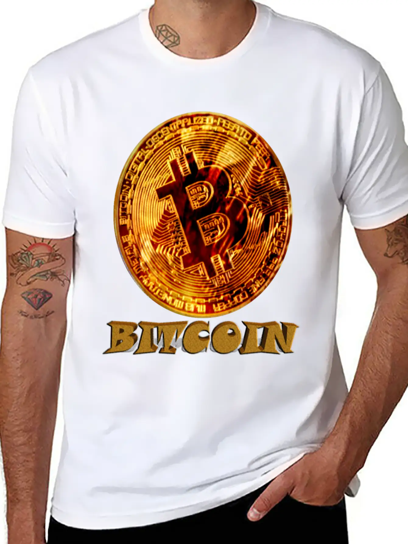 Bitcoin3 Stylish Everyday T-Shirt – Unisex Basic Cotton Tee