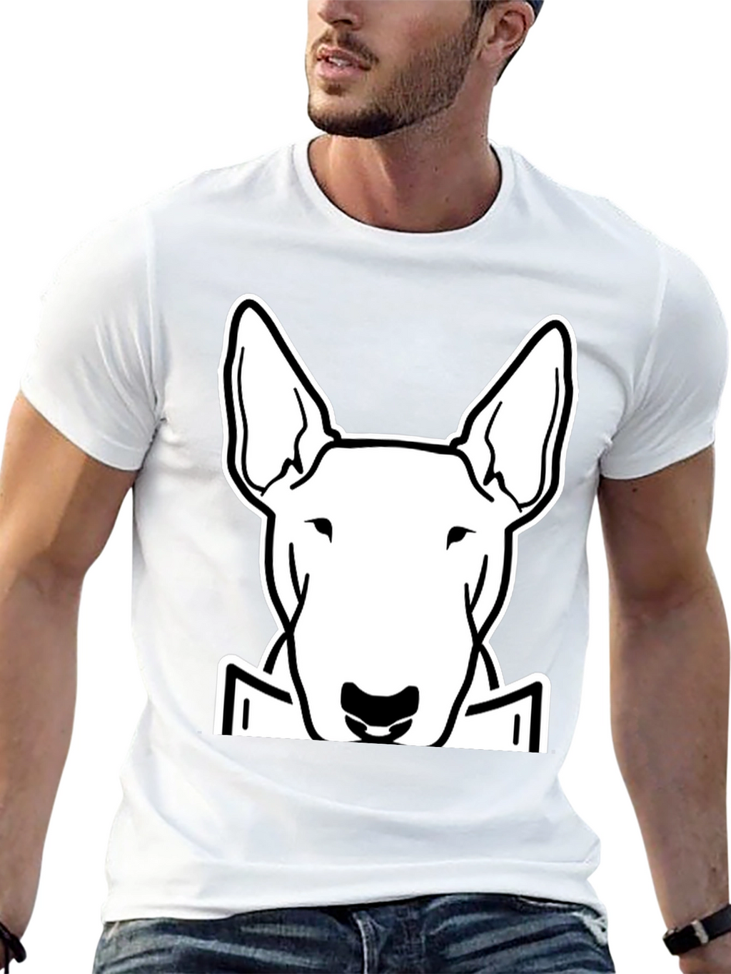 Bull Terrier Dog Graphic T-Shirt