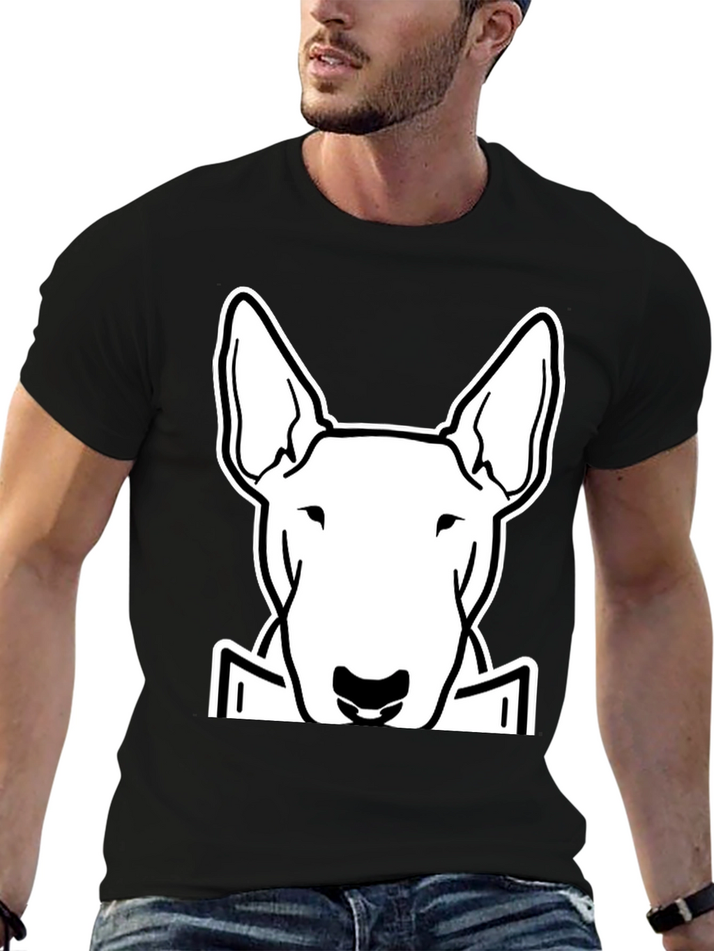 Bull Terrier Dog Graphic T-Shirt