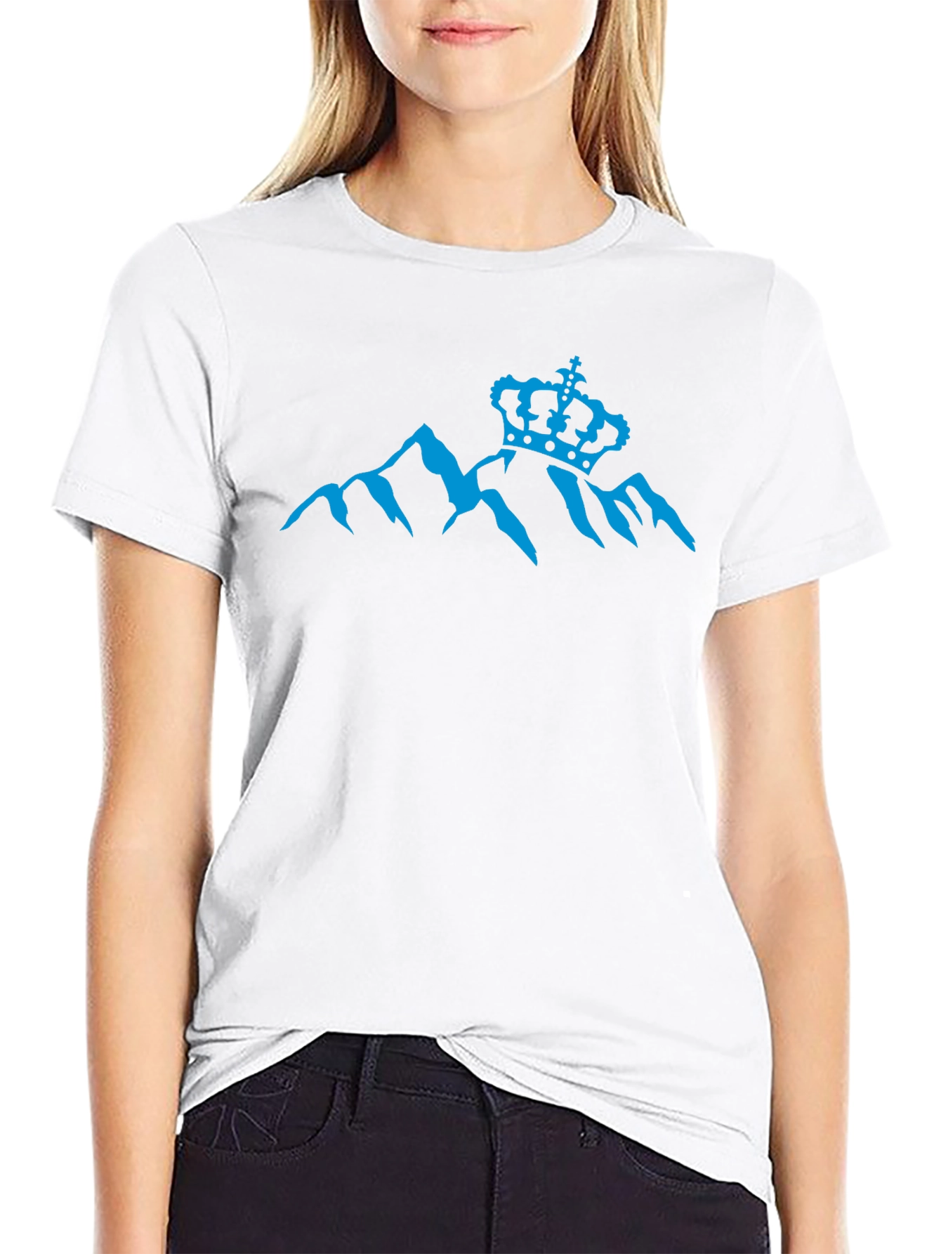 Mountain Crown Graphic Tee - Black