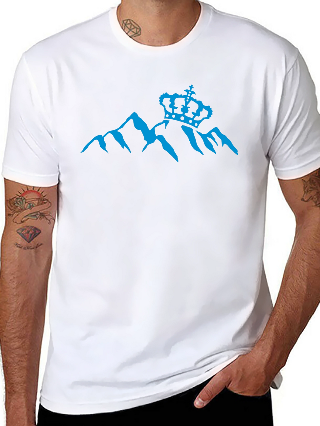 Mountain Crown Graphic Tee - Black