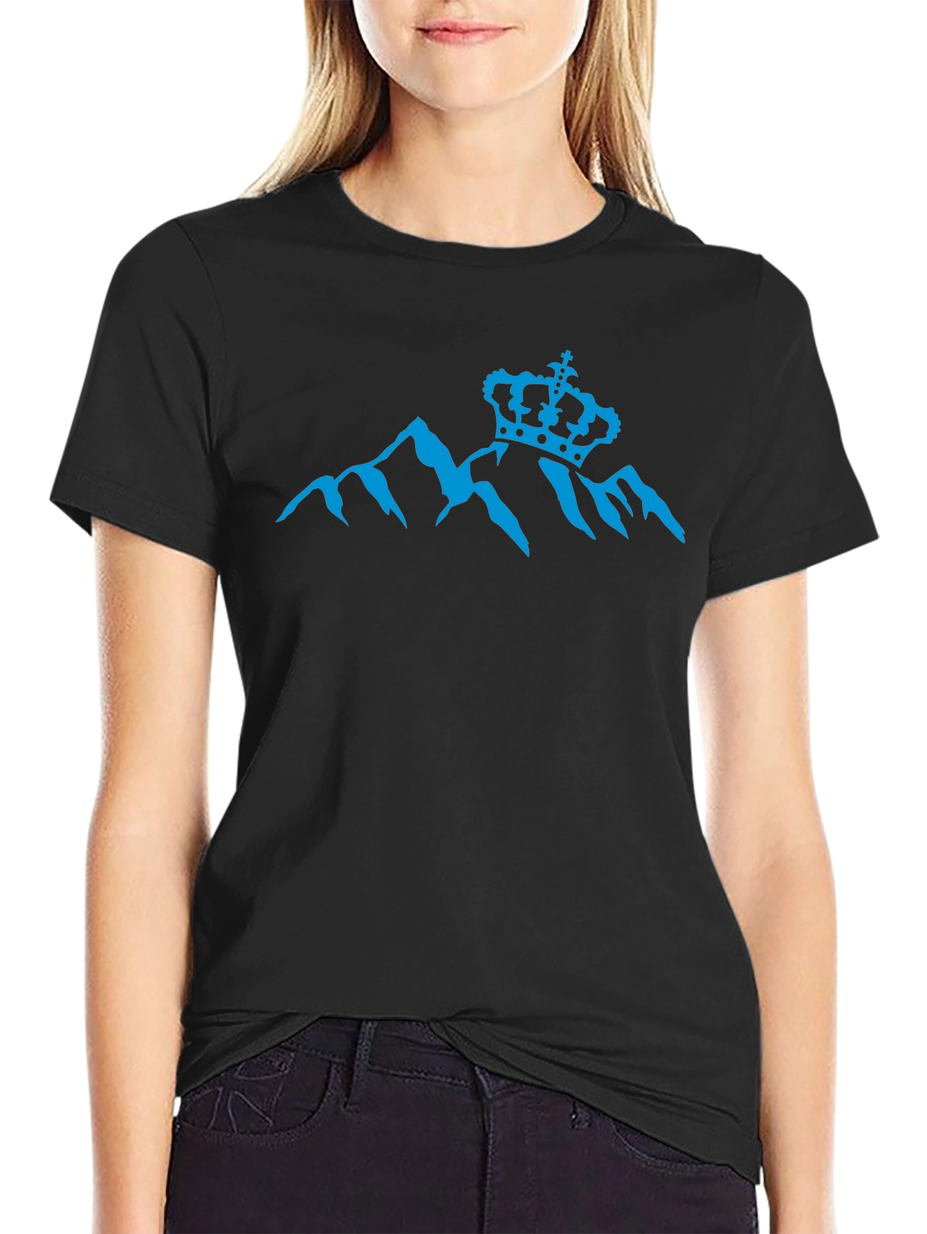 Mountain Crown Graphic Tee - Black