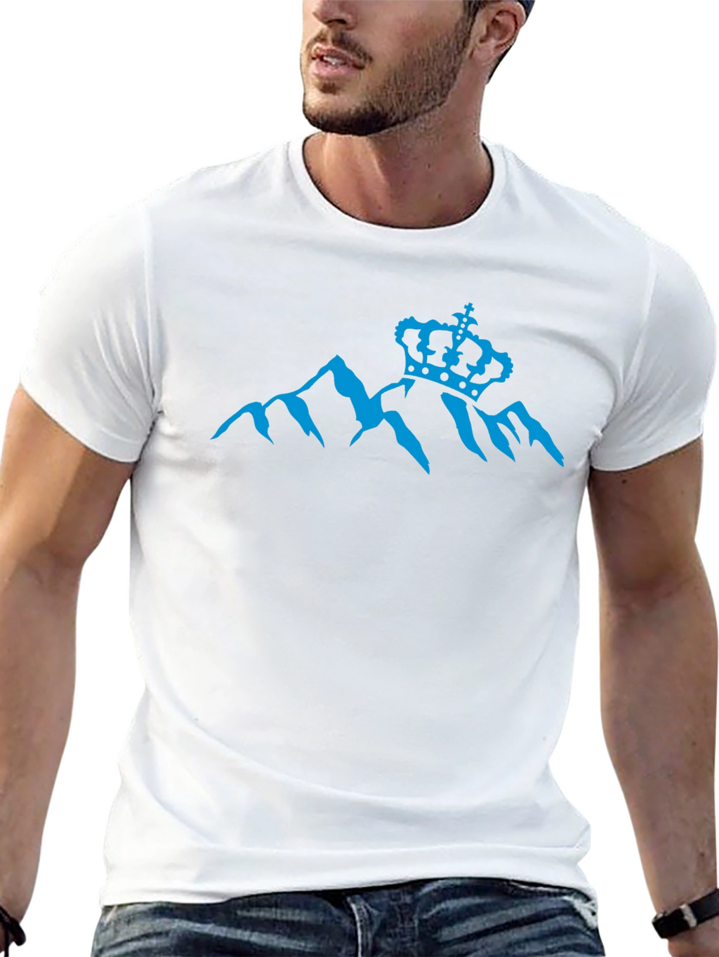 Mountain Crown Graphic Tee - Black