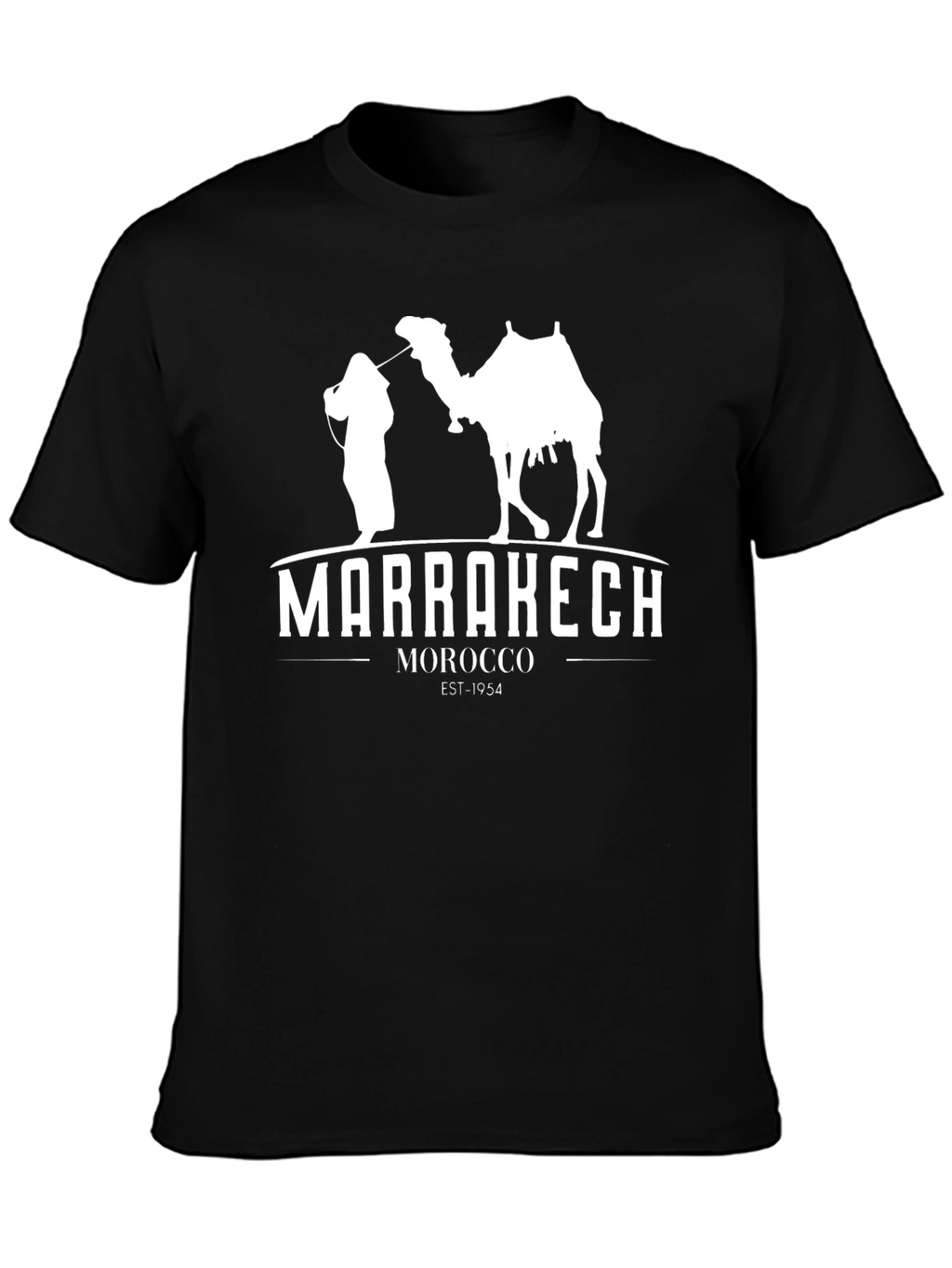Marrakech Morocco T-Shirt - Black Graphic Tee