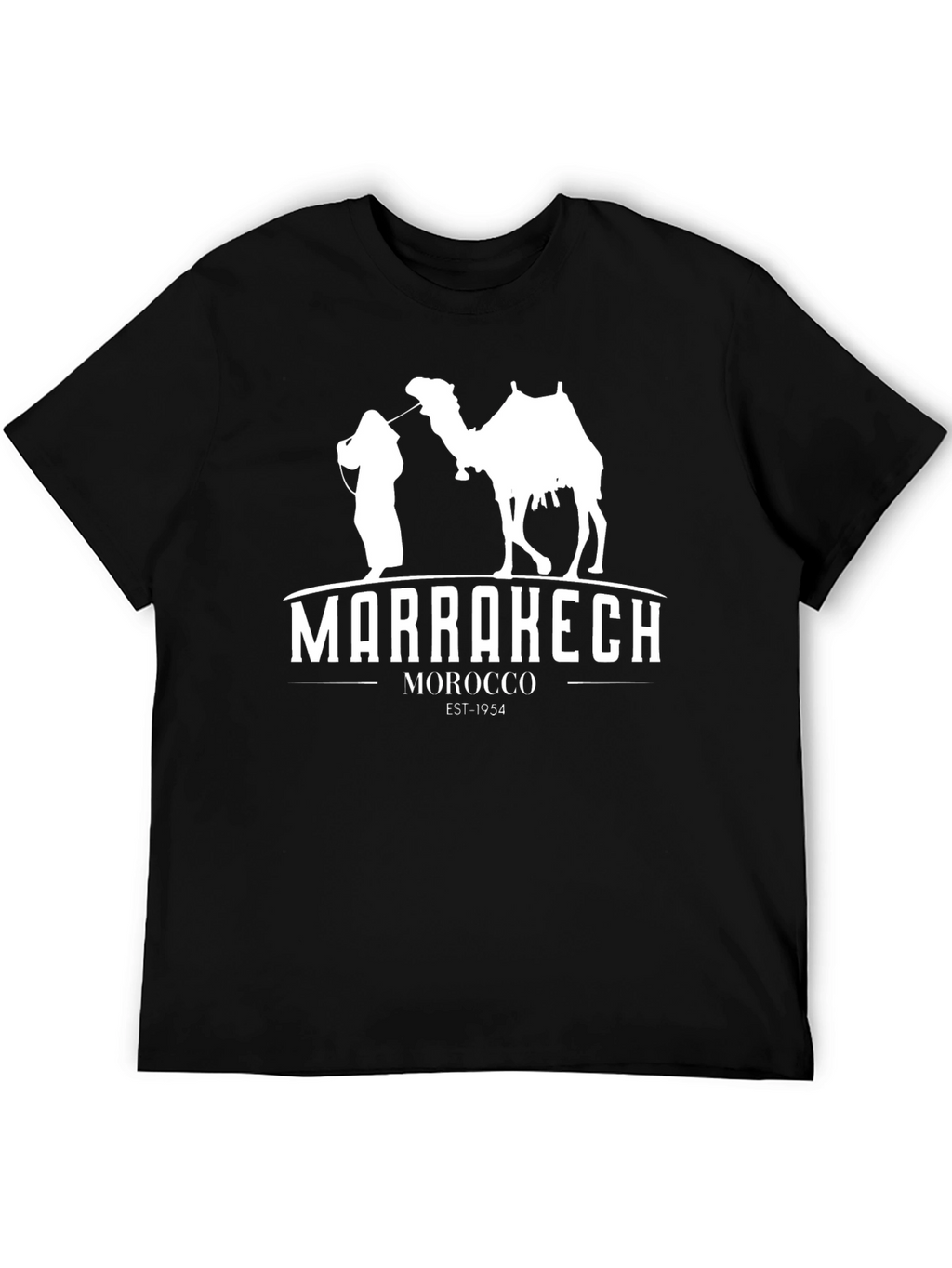 Marrakech Morocco T-Shirt - Black Graphic Tee