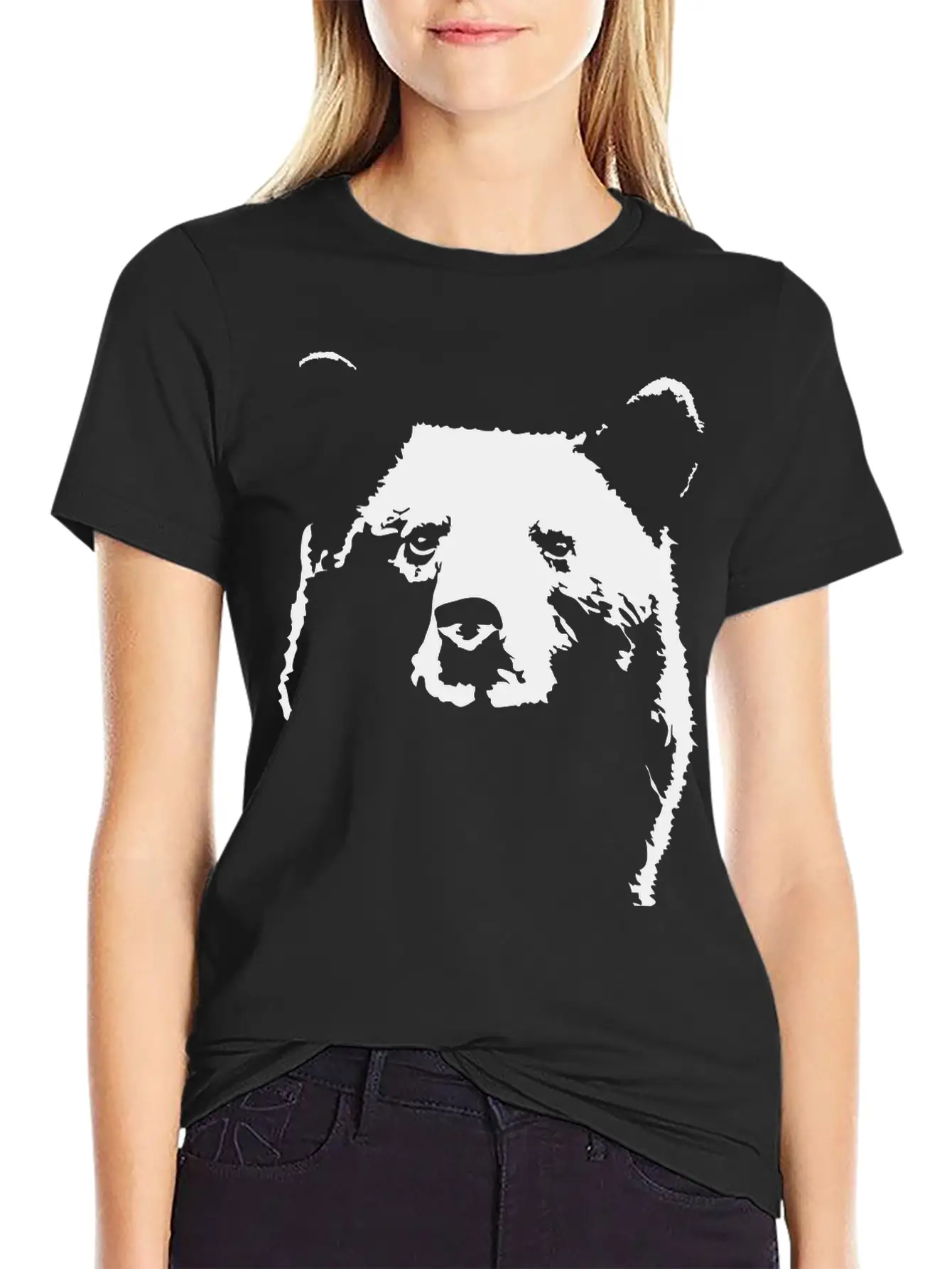 Black Bear Casual Graphic T-Shirt – Simple And Comfortable Daily Wear