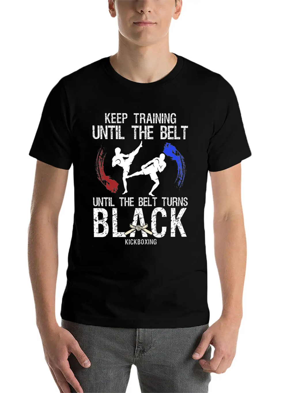 Black Belt: Stay Motivated Martial Arts Kickboxing Unisex Short Sleeve Soft Cotton T-Shirt – Casual Everyday Wear