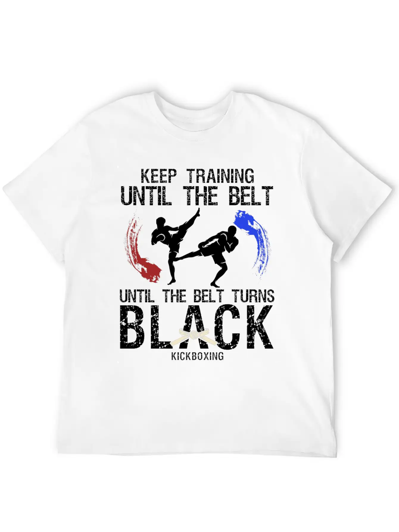 Black Belt: Stay Motivated Martial Arts Kickboxing Unisex Short Sleeve Soft Cotton T-Shirt – Casual Everyday Wear