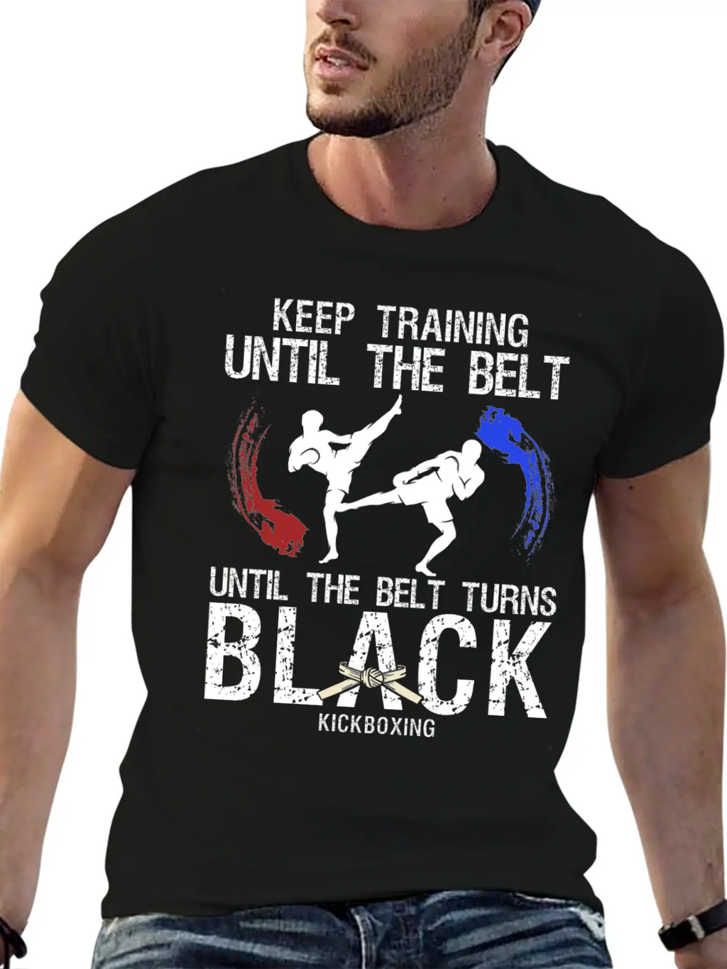 Black Belt: Stay Motivated Martial Arts Kickboxing Unisex Short Sleeve Soft Cotton T-Shirt – Casual Everyday Wear
