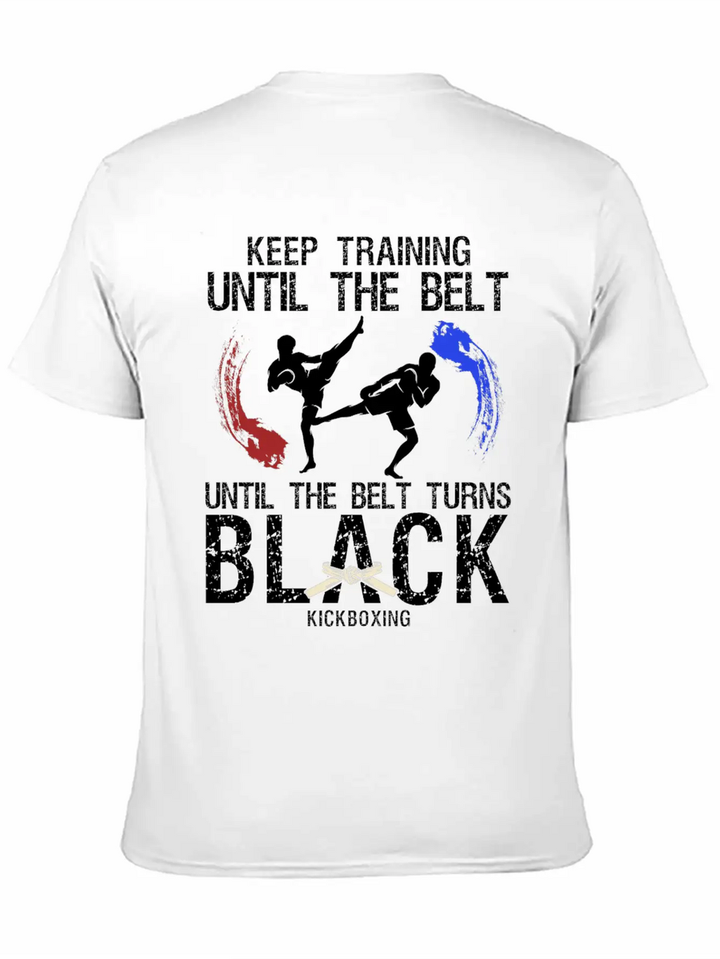 Black Belt: Stay Motivated Martial Arts Kickboxing Unisex Short Sleeve Soft Cotton T-Shirt – Casual Everyday Wear