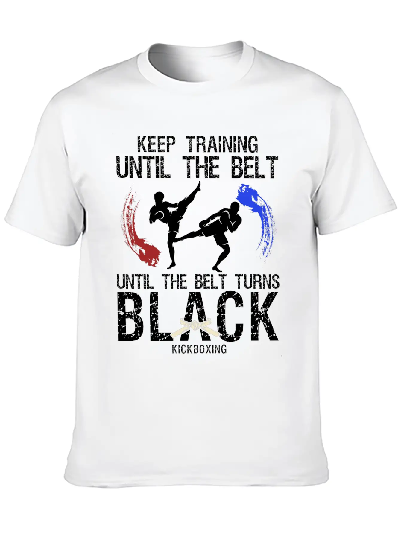 Black Belt: Stay Motivated Martial Arts Kickboxing Unisex Short Sleeve Soft Cotton T-Shirt – Casual Everyday Wear