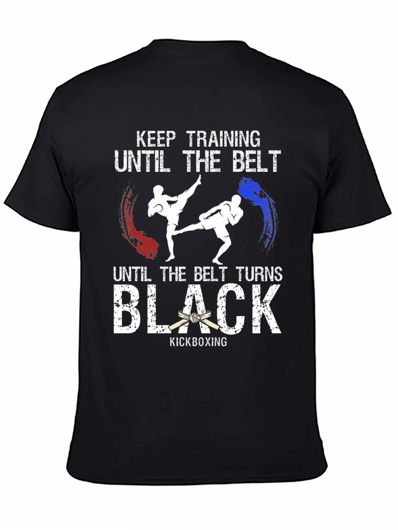Black Belt: Stay Motivated Martial Arts Kickboxing Unisex Short Sleeve Soft Cotton T-Shirt – Casual Everyday Wear