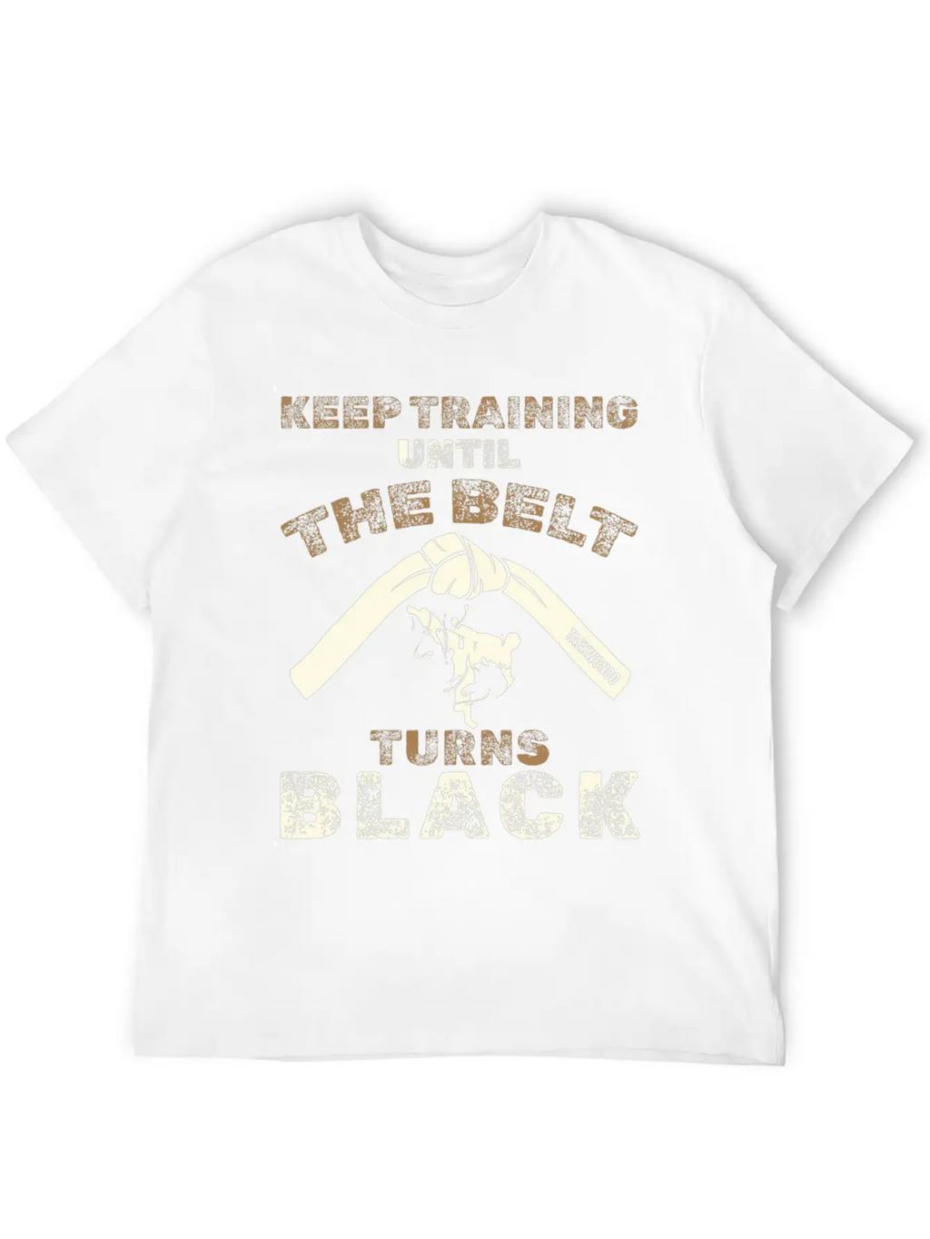 Black Belt: Stay Motivated Martial Arts Taekwondo Unisex Short Sleeve Soft Cotton T-Shirt – Casual Everyday Wear