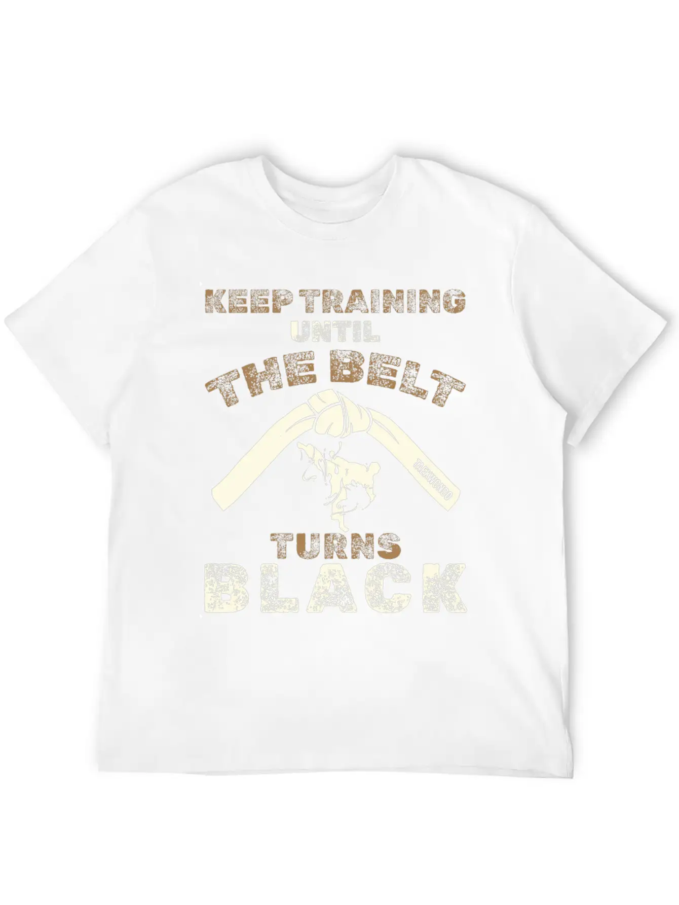 Black Belt: Stay Motivated Martial Arts Taekwondo Unisex Short Sleeve Soft Cotton T-Shirt – Casual Everyday Wear