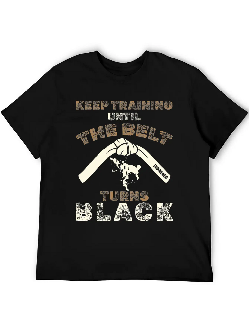 Black Belt: Stay Motivated Martial Arts Taekwondo Unisex Short Sleeve Soft Cotton T-Shirt – Casual Everyday Wear