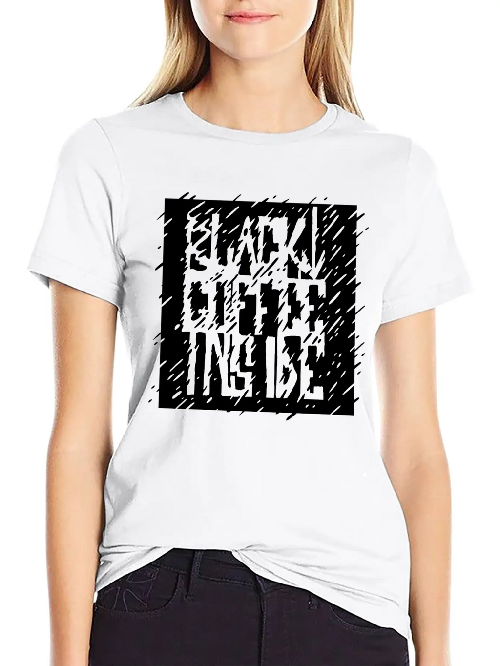 Black Coffee Inside Unisex Casual T-Shirt – Clean Design For Daily Comfort